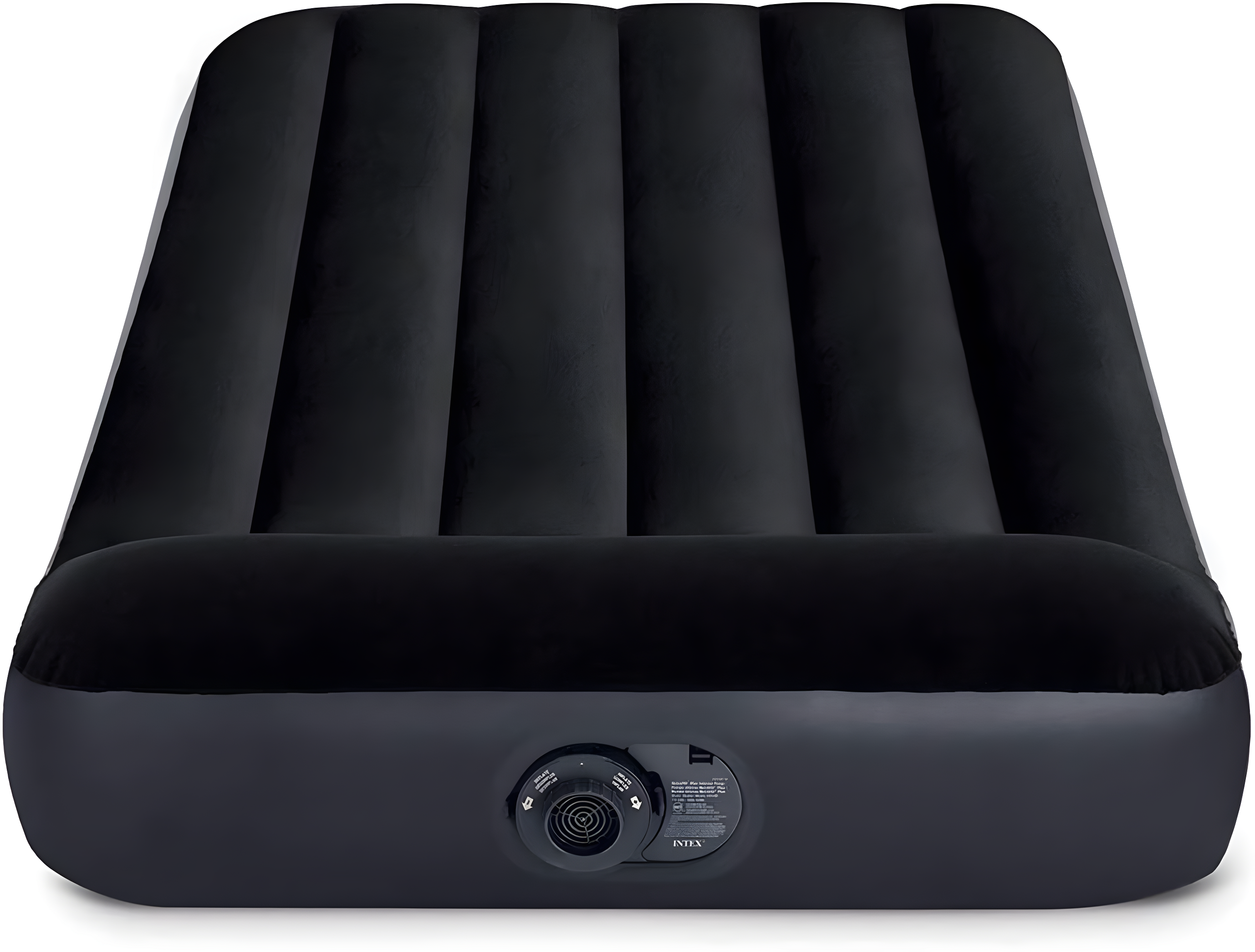 Intex Intex Dura Pillow Rest Classic Blow Up Mattress Air Bed with Built In Pump