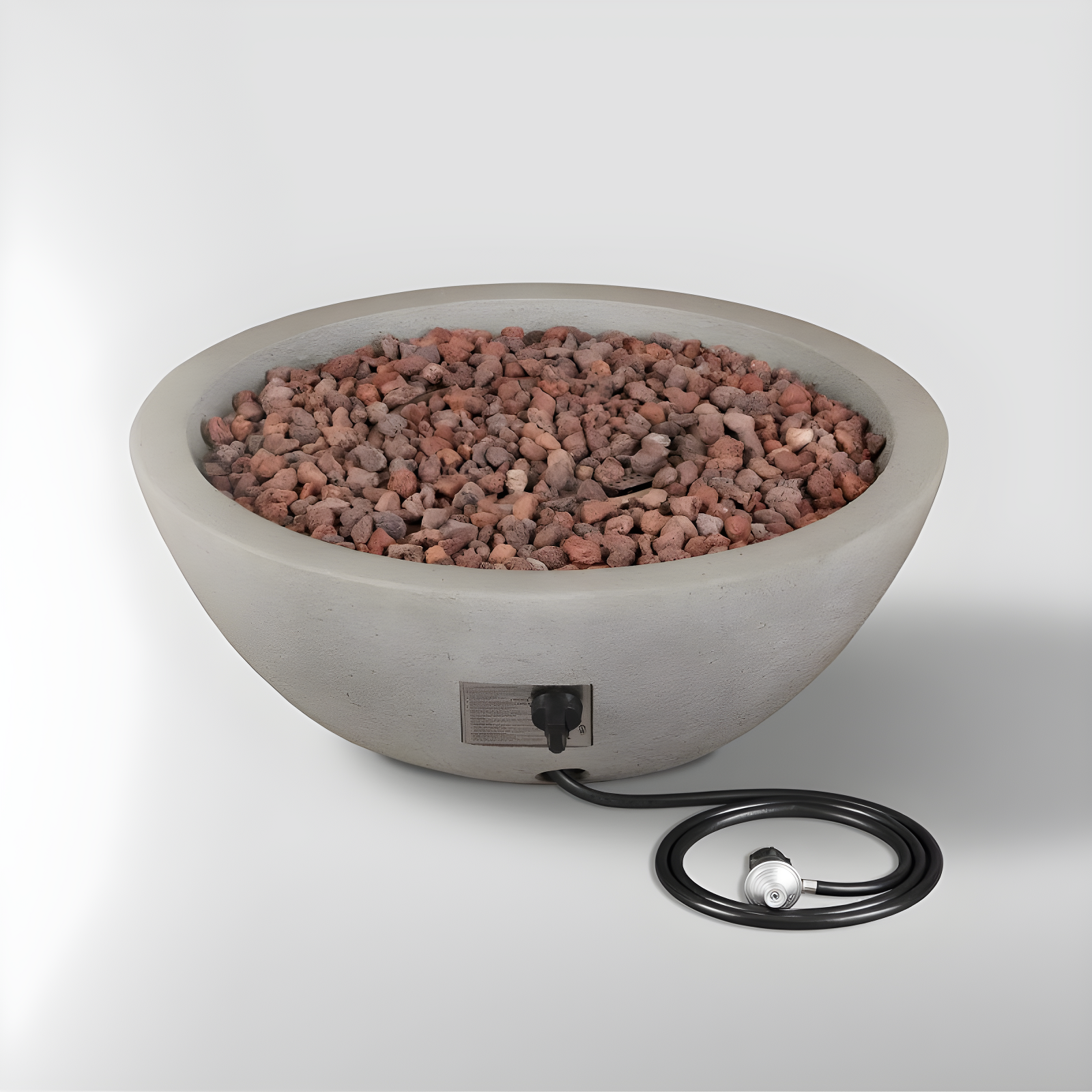 Fernanda Fire Bowl - Gray / Round