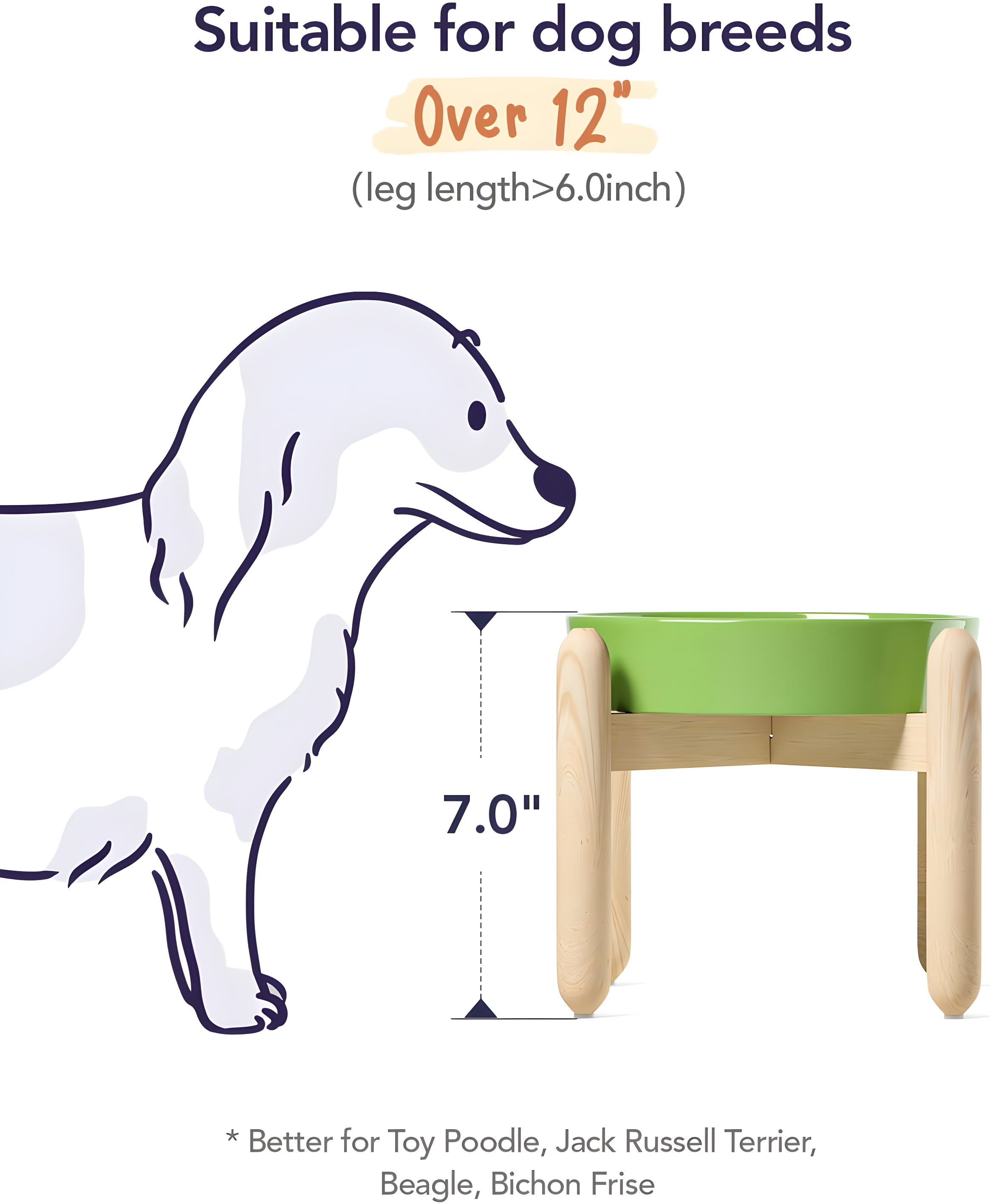 Ceramic Slow Feed Dog Bowls