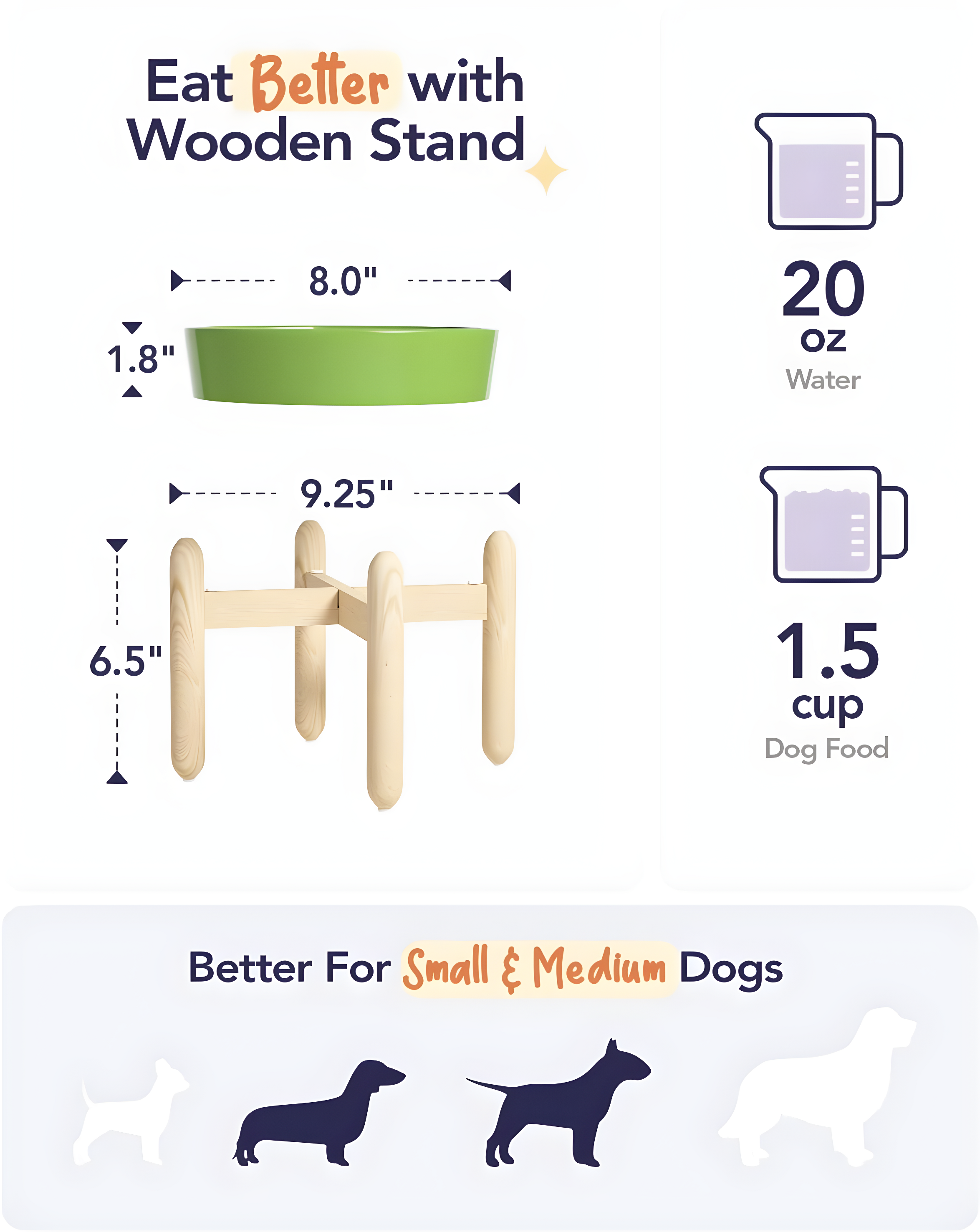 Ceramic Slow Feed Dog Bowls