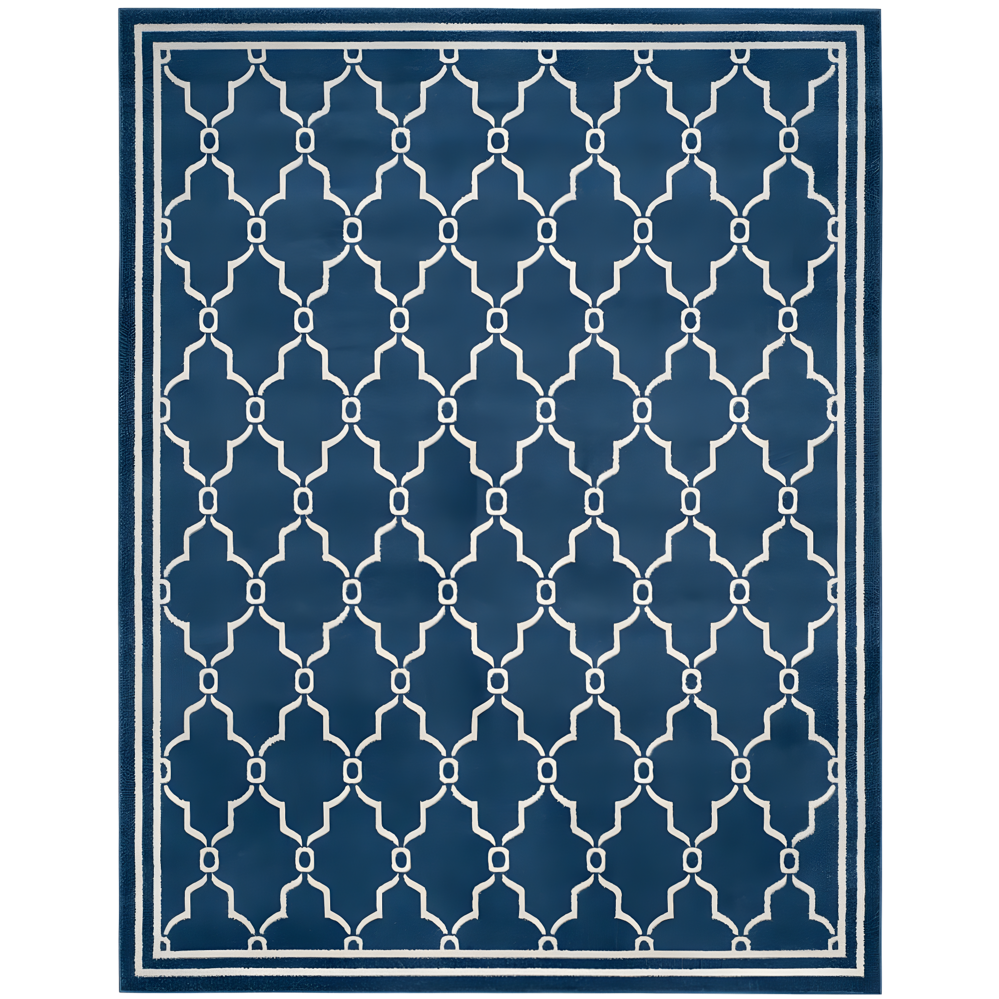 Amherst AMT414 Power Loomed Indoor Area Rug - Navy/Beige - 9'x12' - Safavieh