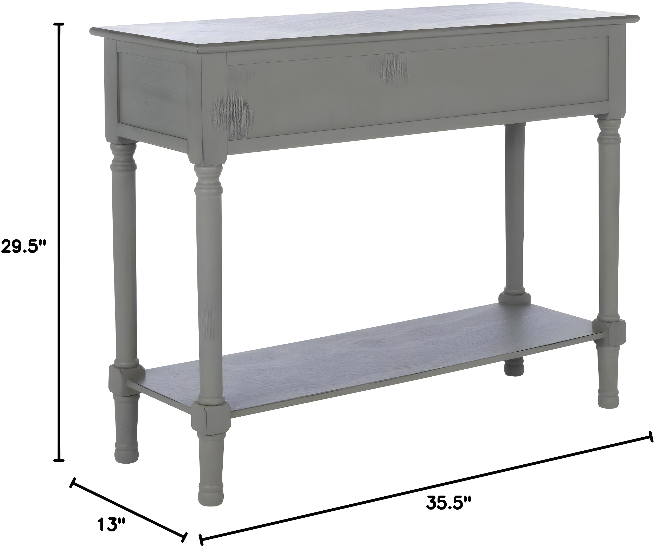Landers 2 Drawer Console Table - CNS5710E - Gray - Safavieh