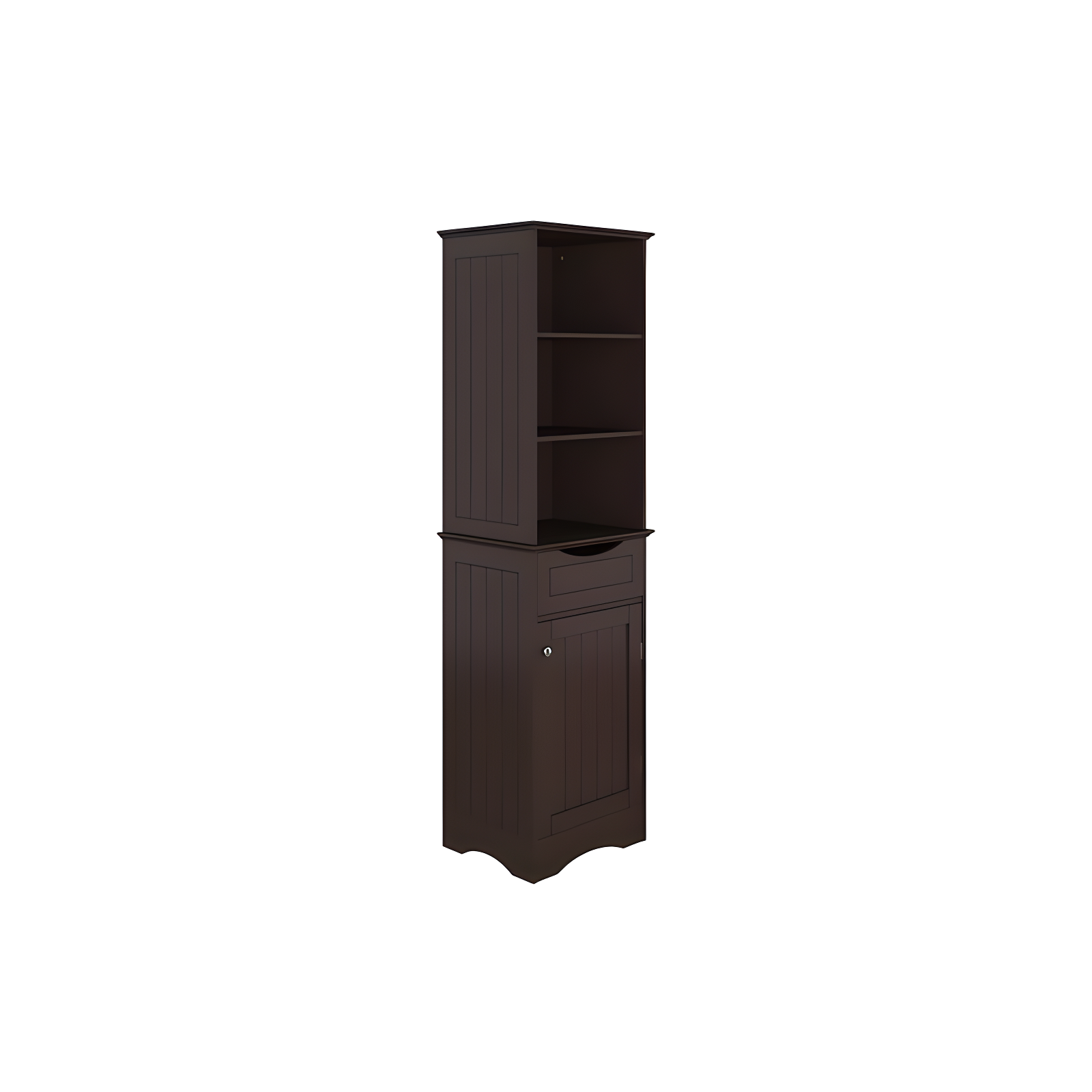 RiverRidge Home RiverRidge Ashland Tall Bathroom Storage Linen Cabinet and Organizer with Drawer and Shelves