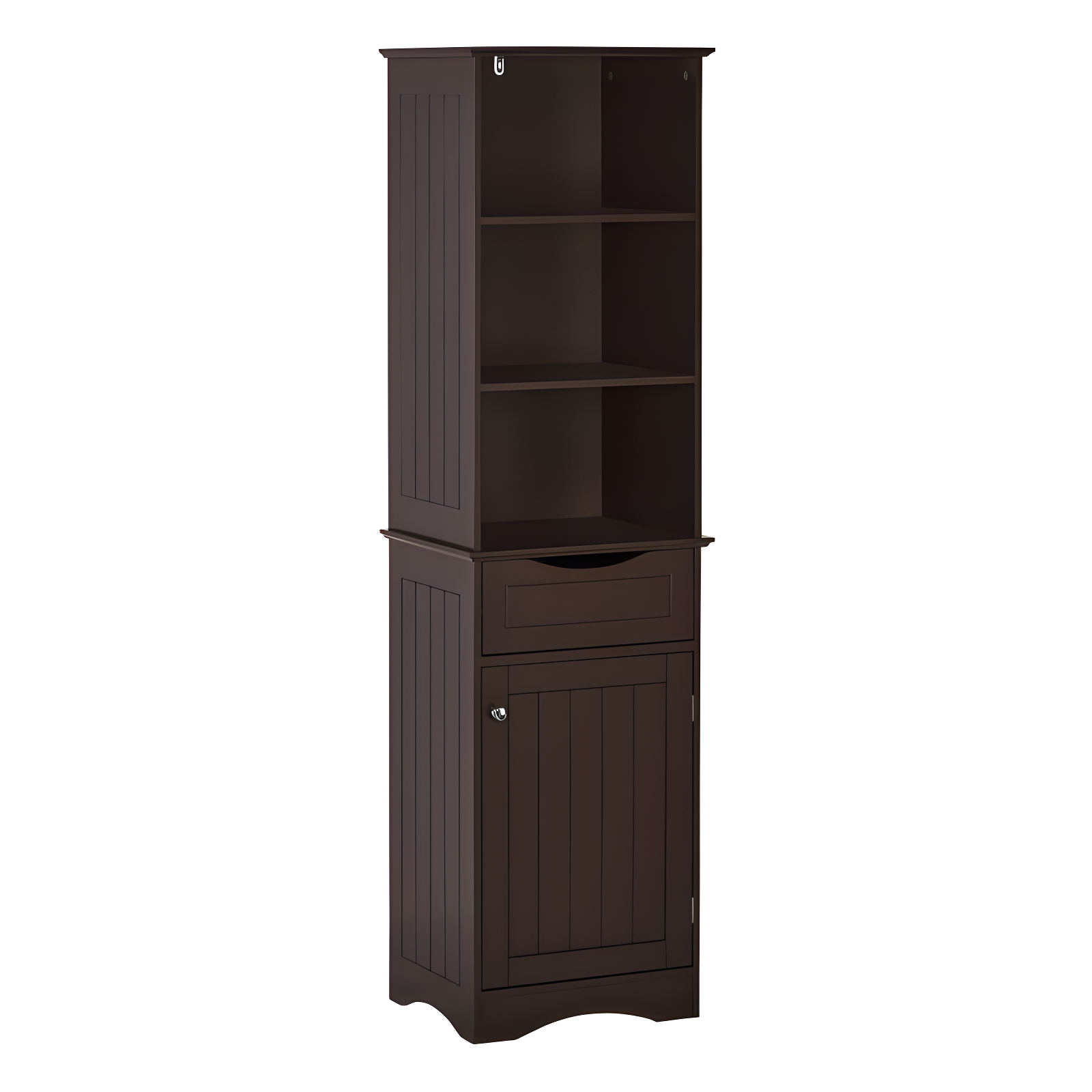 RiverRidge Home RiverRidge Ashland Tall Bathroom Storage Linen Cabinet and Organizer with Drawer and Shelves