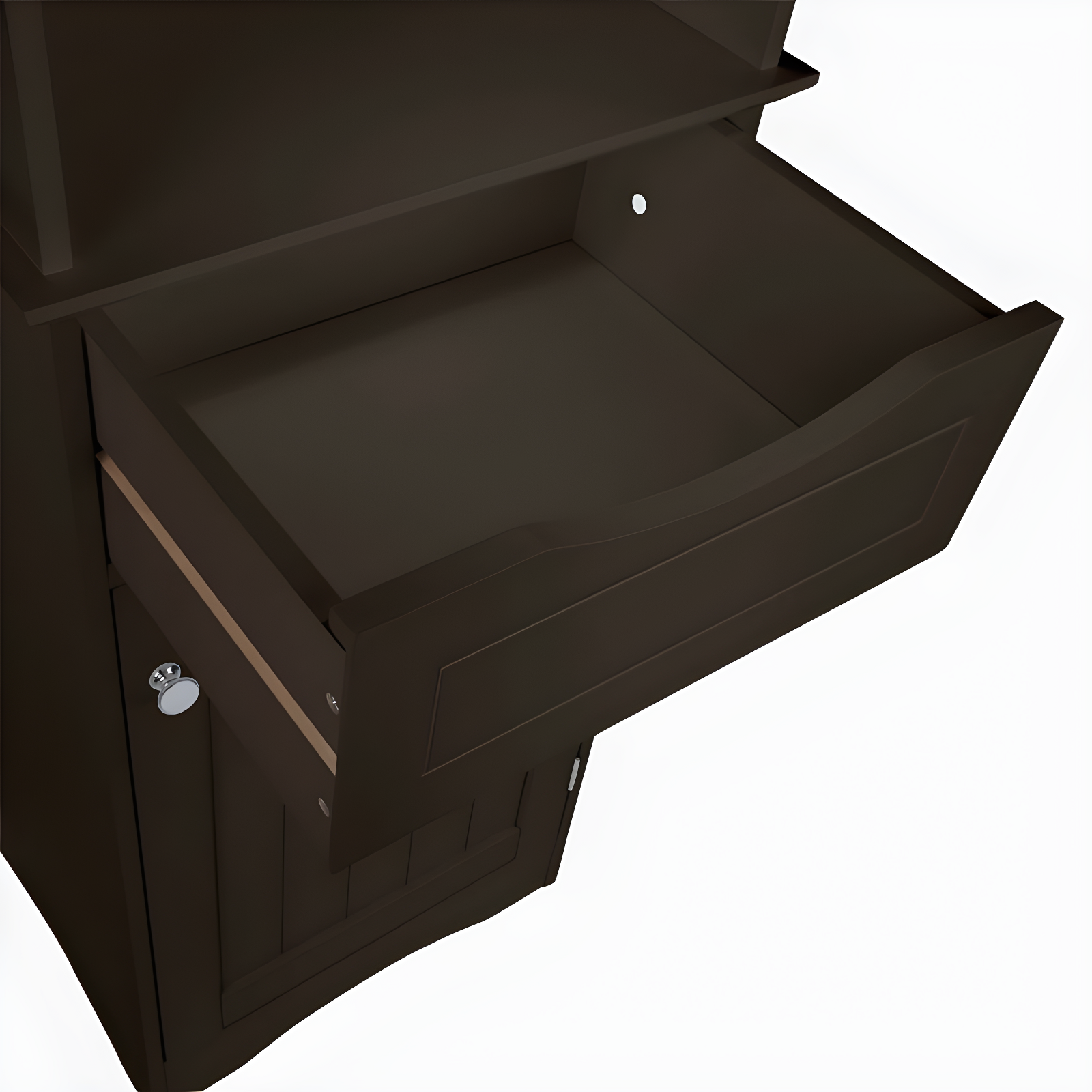RiverRidge Home RiverRidge Ashland Tall Bathroom Storage Linen Cabinet and Organizer with Drawer and Shelves