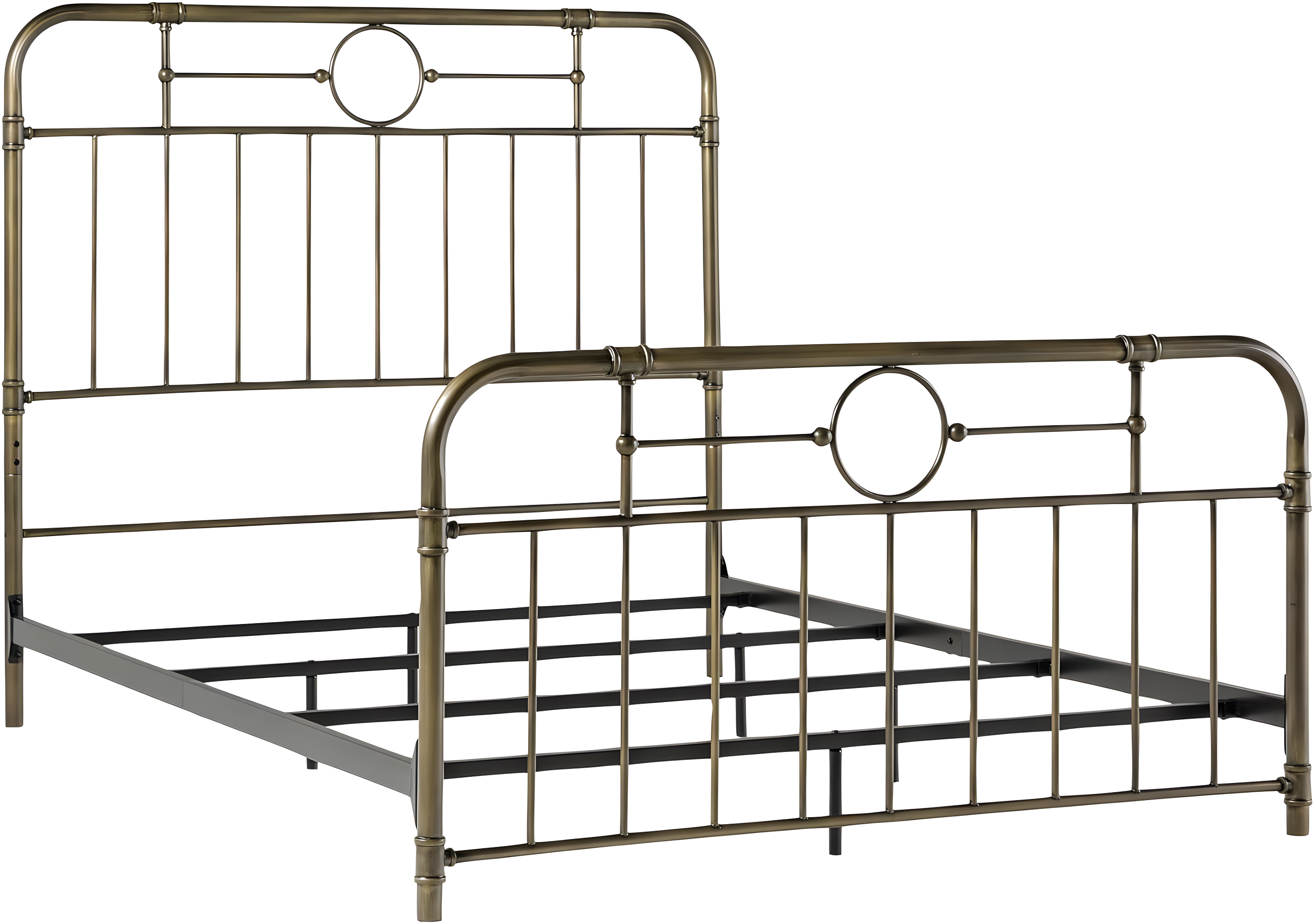 HumbleNest Countryside Classic Metal Textured Standard Bed, Queen, Bronze