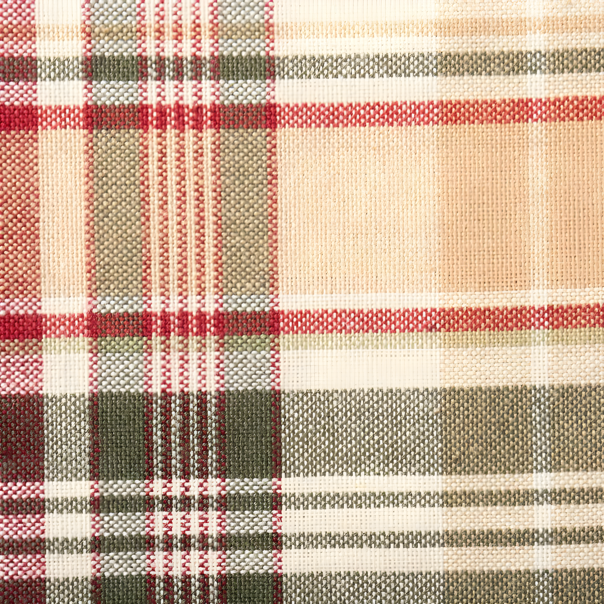 DII Give Thanks Plaid Table Runner, 72 x 14", 100% Cotton