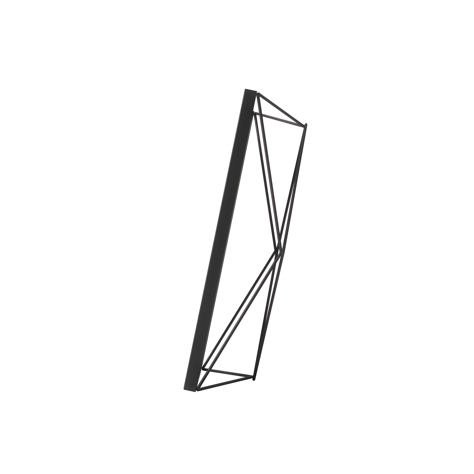 8"x10" Umbra Prisma Picture Frame Black: Modern Steel Design, Wall or Tabletop, Sawtooth Back
