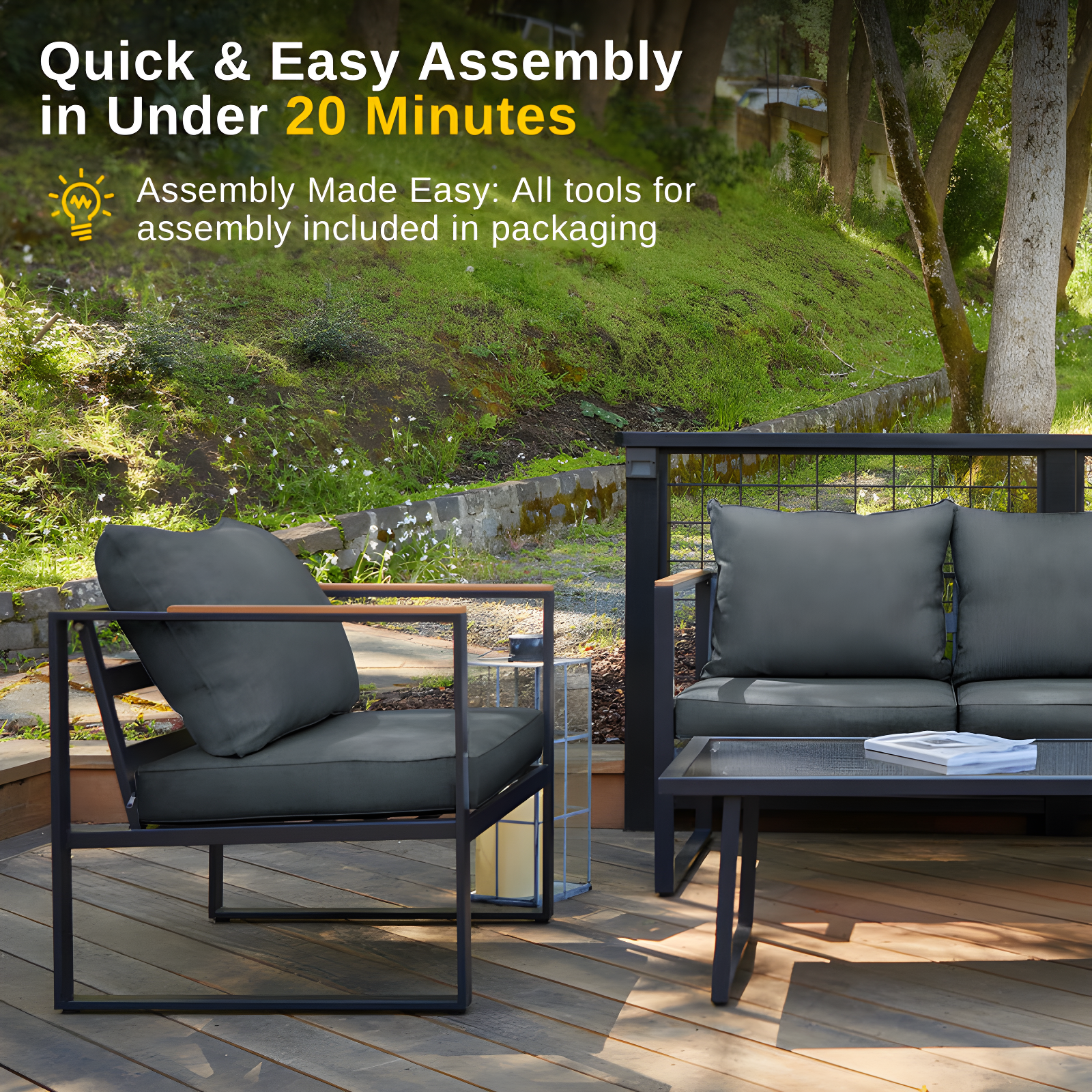 4-piece sofa set