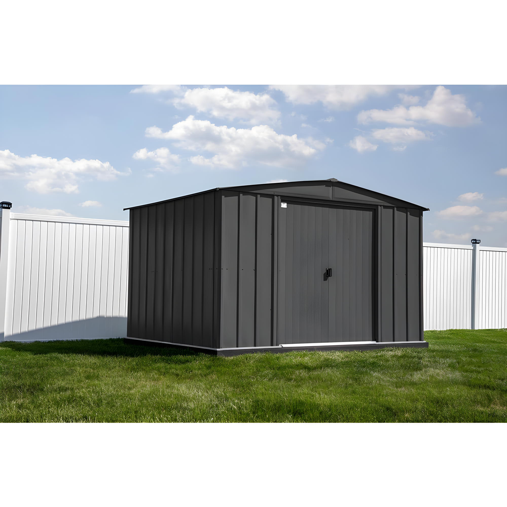 Arrow 10 ft. W x 8 ft. D Metal Storage Shed