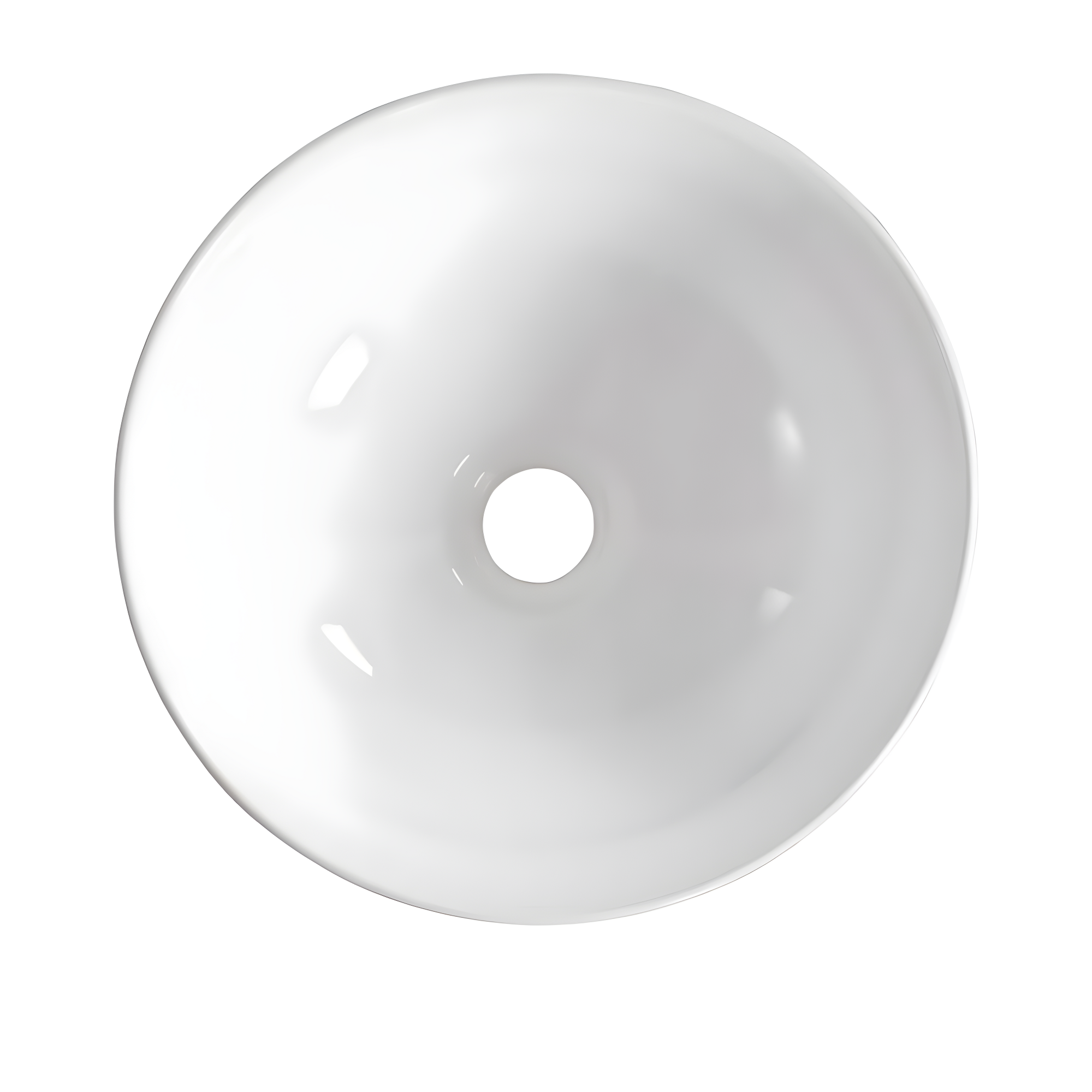 DeerValley Symmetry 13" x 13'' Circular/Round Vitreous Vessel Bathroom Sink