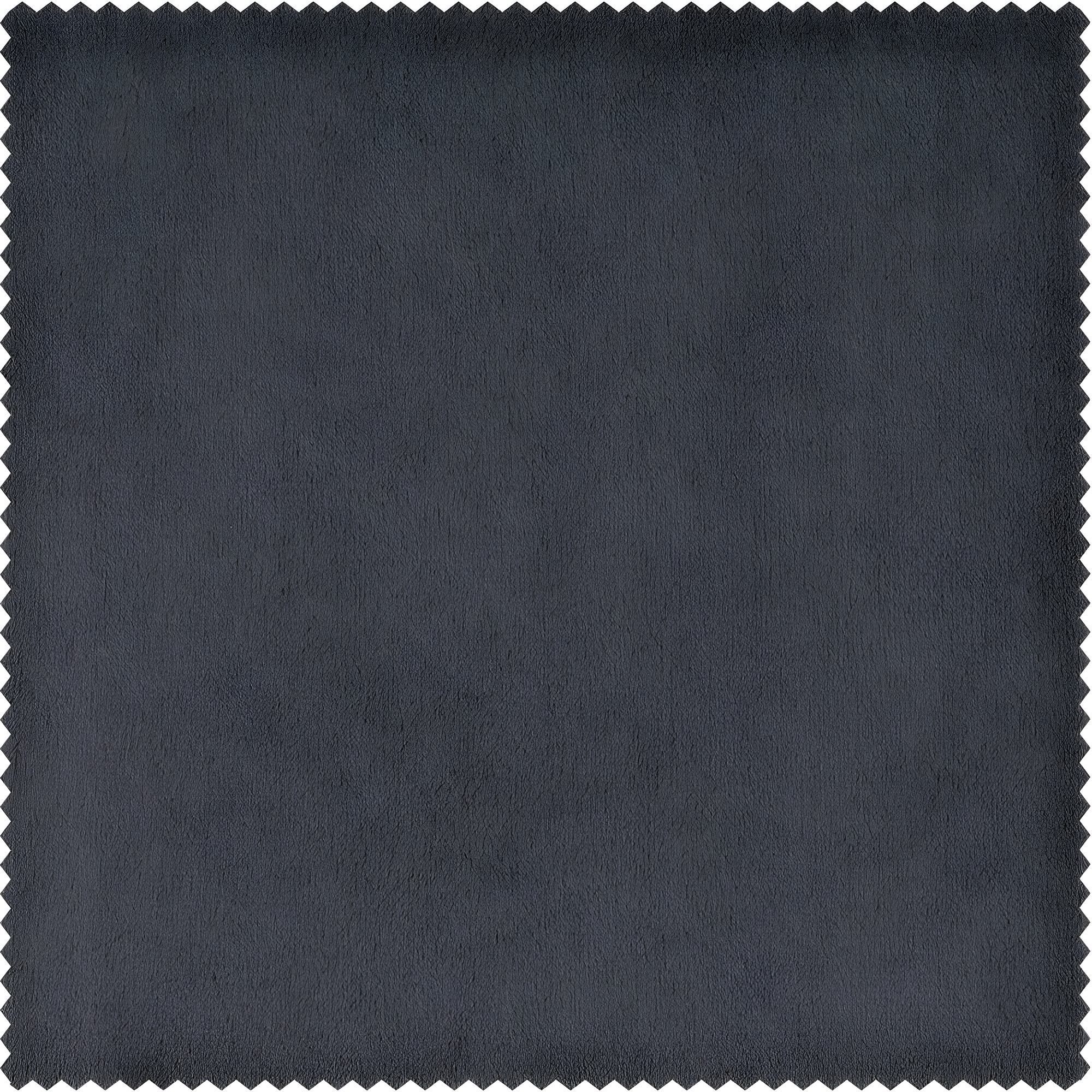 Half Price Drapes Signature Blue Grey Velvet Blackout Curtains For Bedroom(1 Panel), 50WX 96L