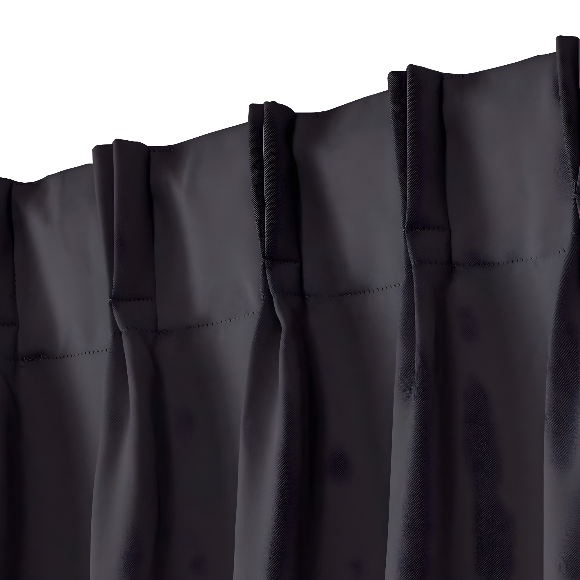Set of 2 108"x52" Sateen Pinch Pleat Woven Blackout Back Tab Window Curtain Panel Dark Gray - Exclusive Home: Thermal Insulated