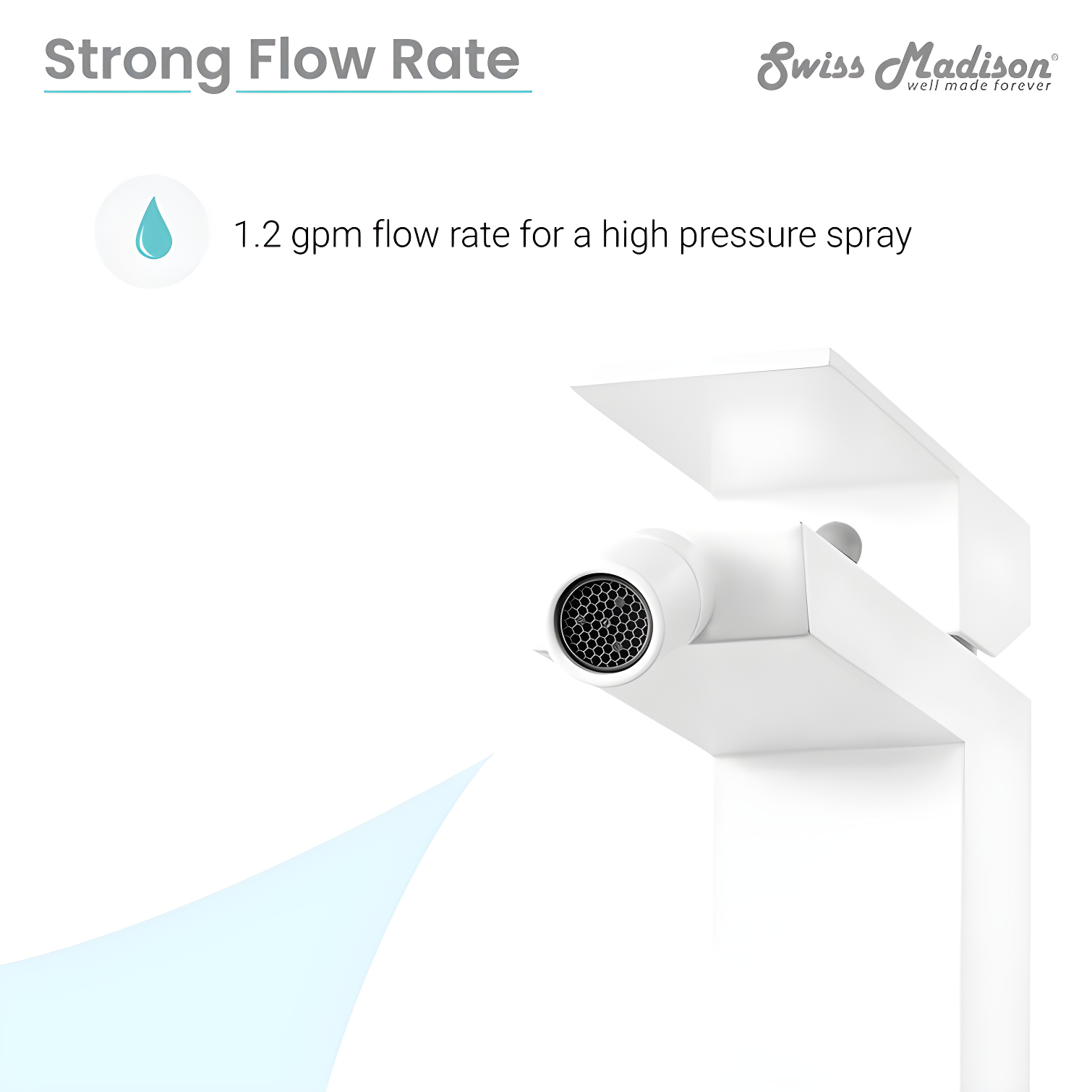 Swiss Madison SM-DF80MW Concorde Bidet Faucet in Matte White