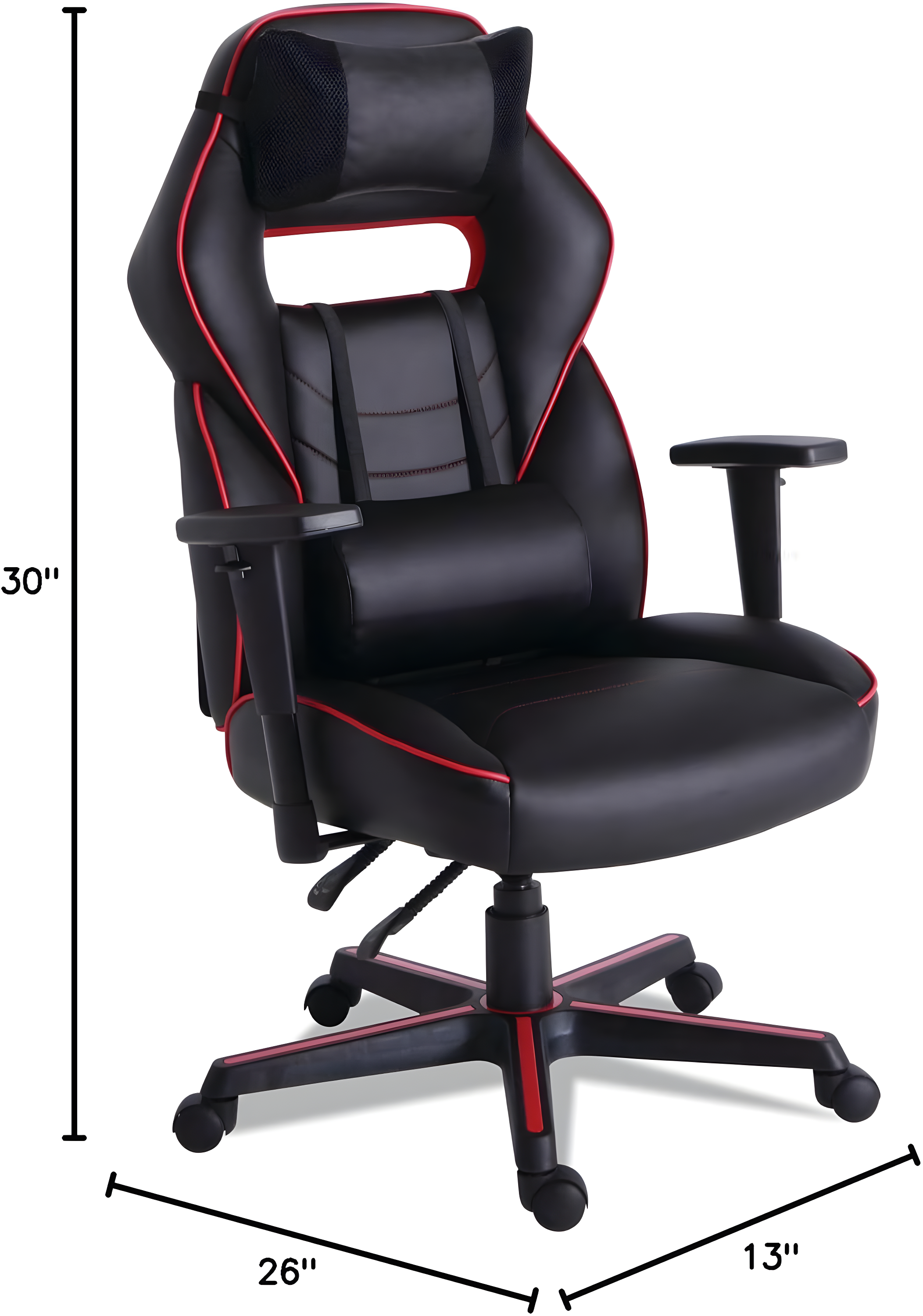 Inbox Zero Inbox Zero Adjustable Reclining Ergonomic Faux Leather Swiveling PC & Racing Game Chair