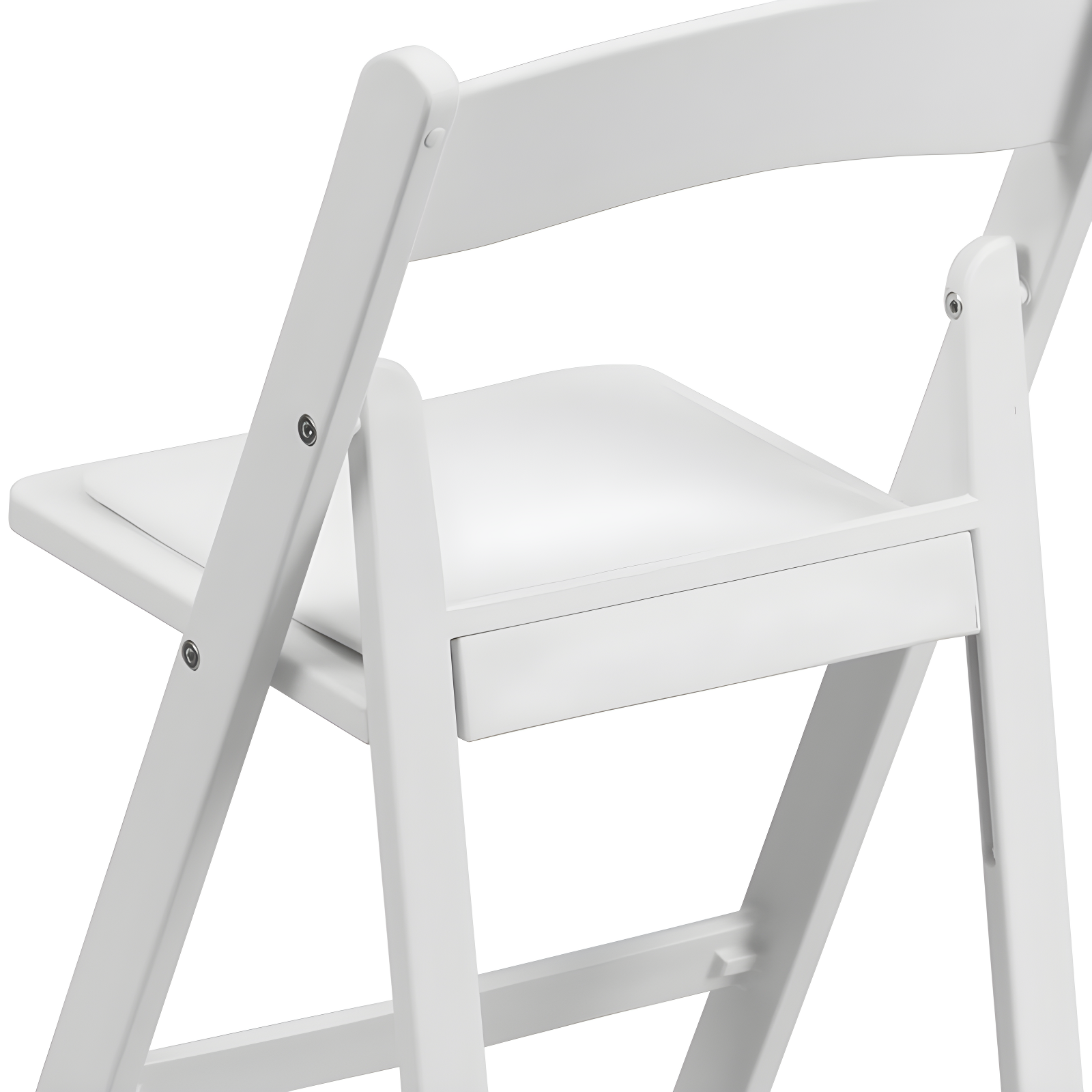 Flash Furniture Kids Folding Chairs with Padded Seats | Set of 2 White Resin Folding Chair with Vinyl Padded Seat for Kids