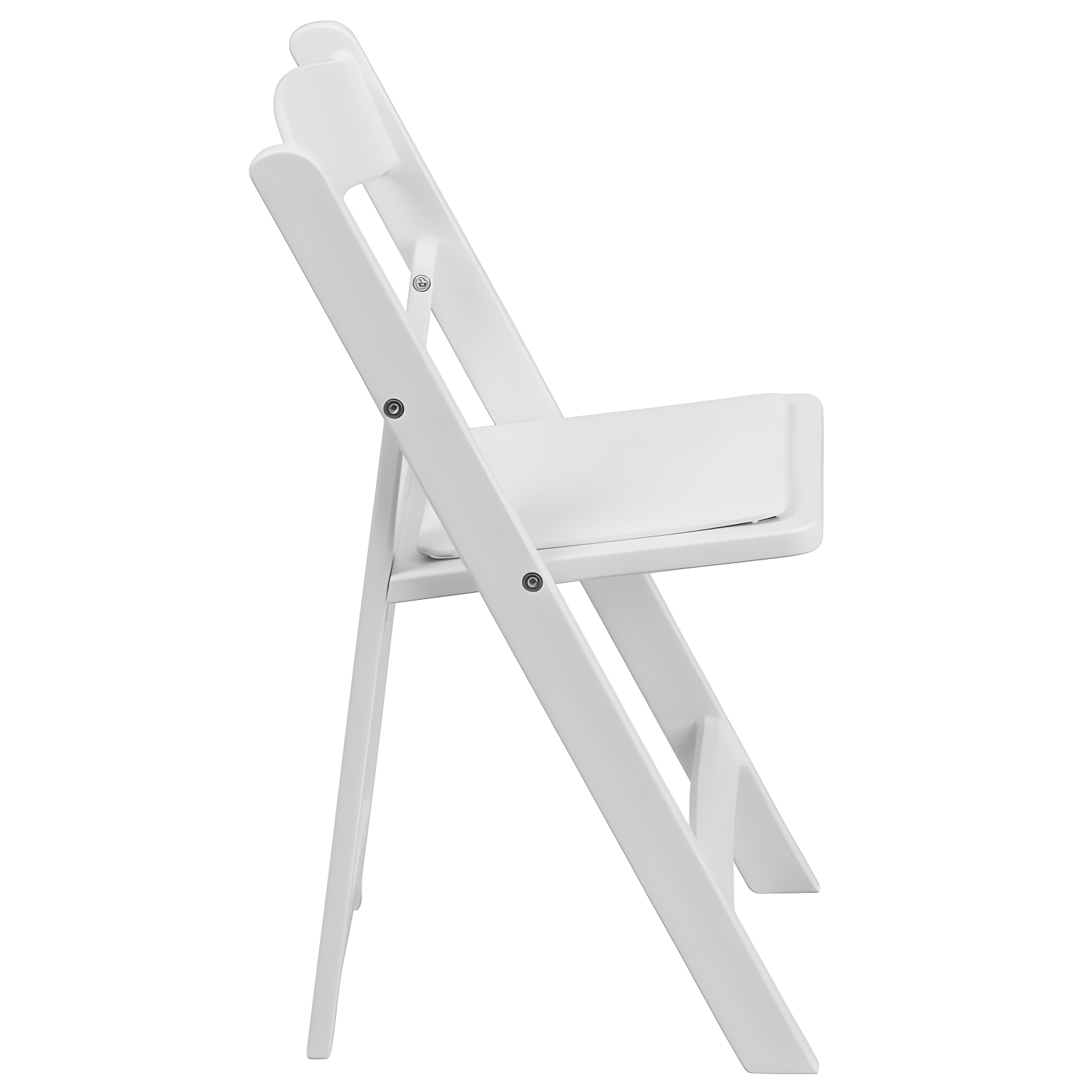 Flash Furniture Kids Folding Chairs with Padded Seats | Set of 2 White Resin Folding Chair with Vinyl Padded Seat for Kids