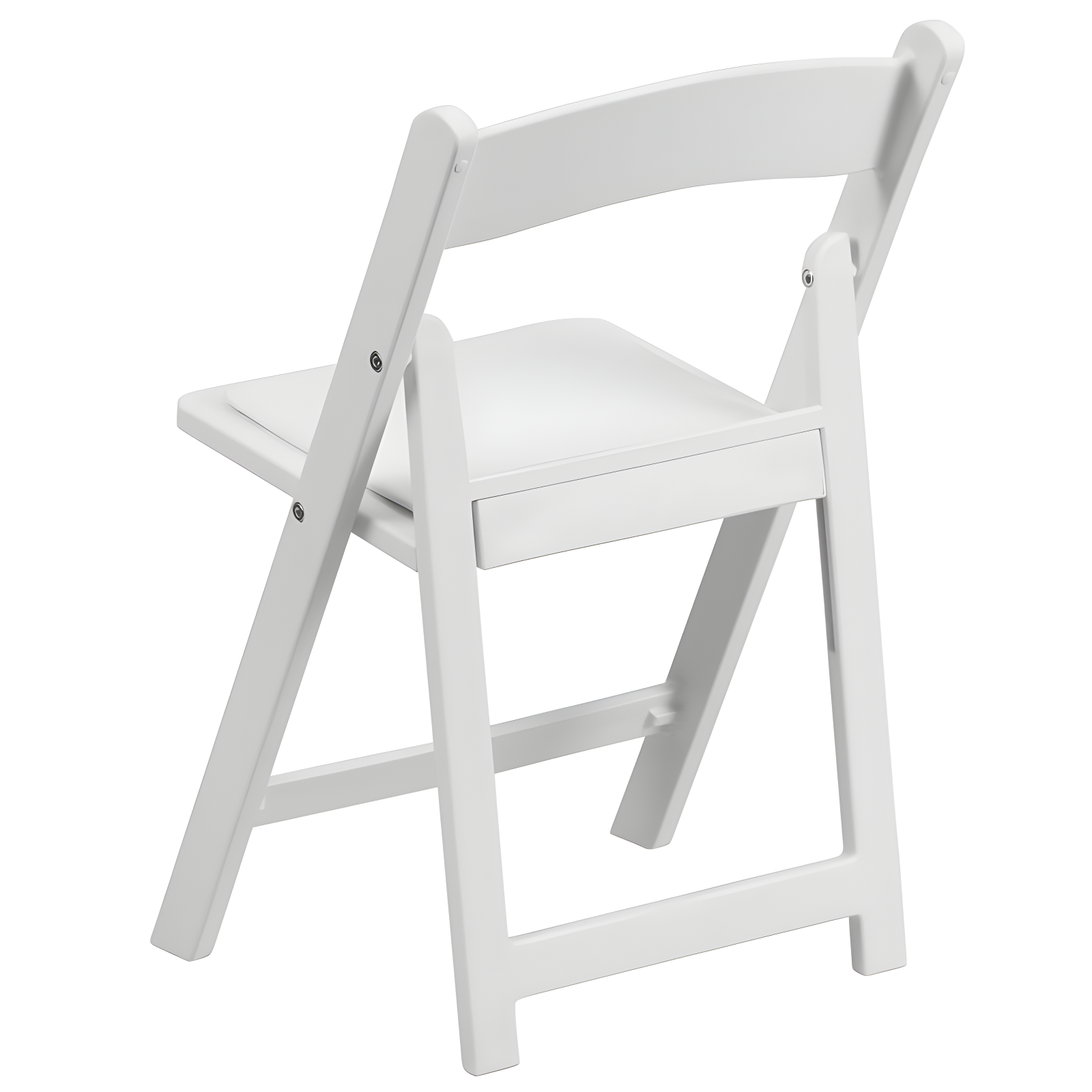 Flash Furniture Kids Folding Chairs with Padded Seats | Set of 2 White Resin Folding Chair with Vinyl Padded Seat for Kids