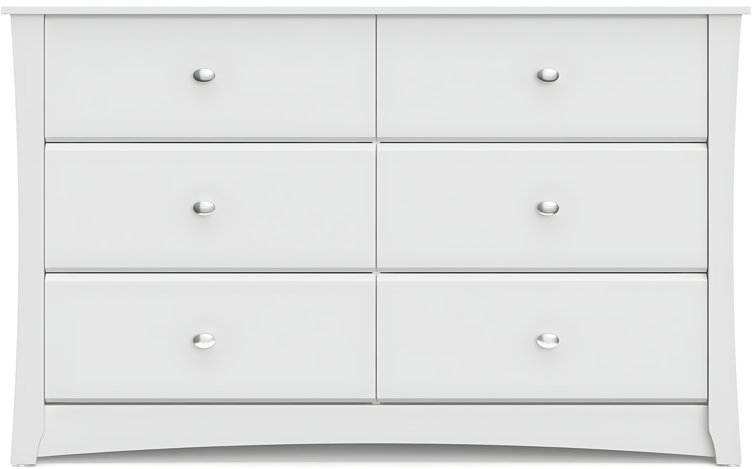 Crescent 6 Drawer Double Dresser
