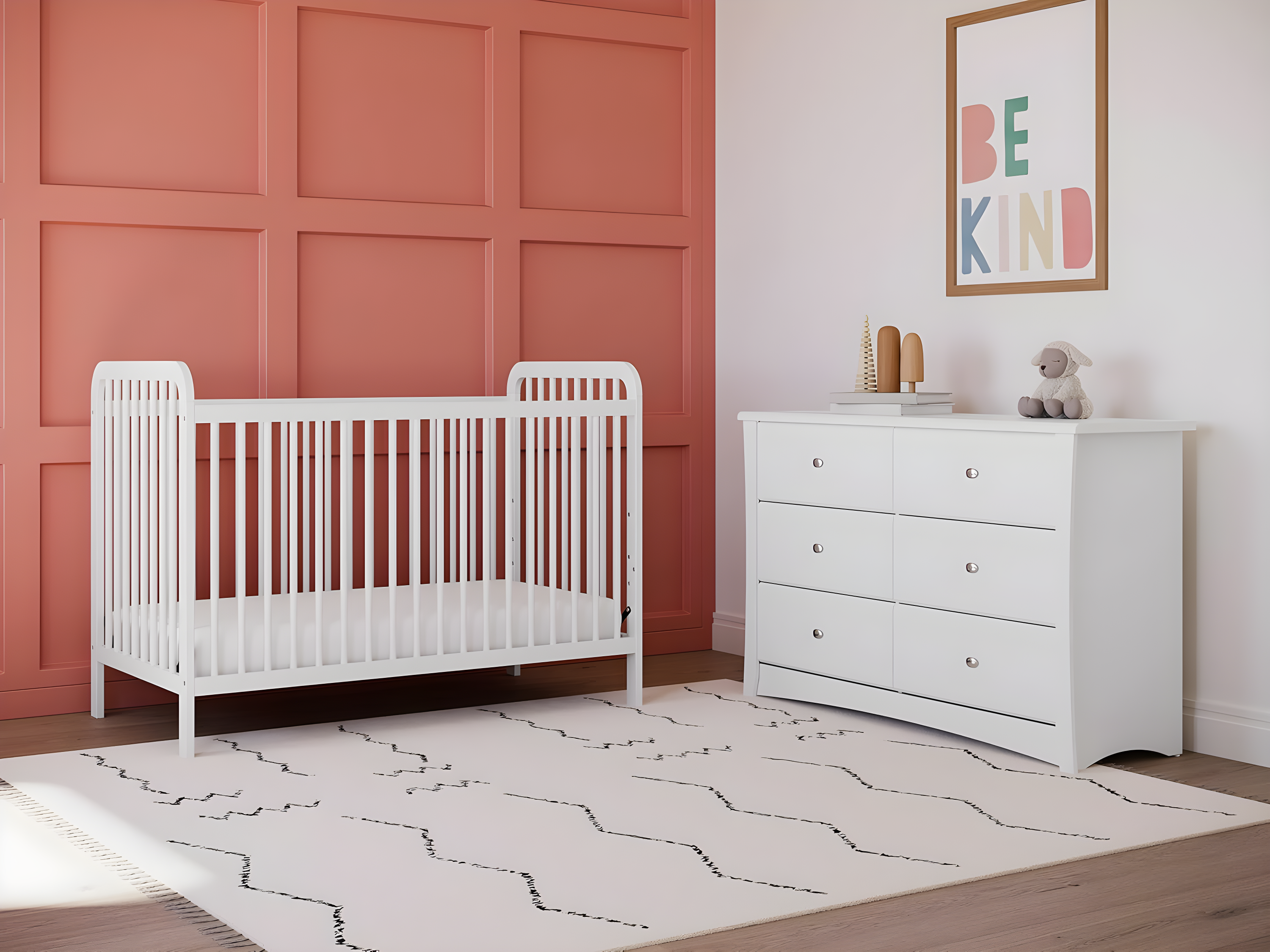 Crescent 6 Drawer Double Dresser