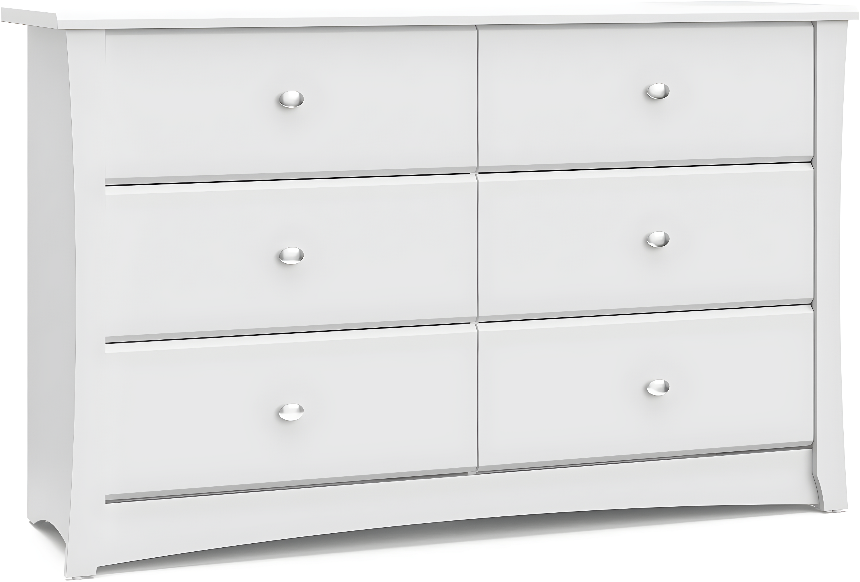 Crescent 6 Drawer Double Dresser