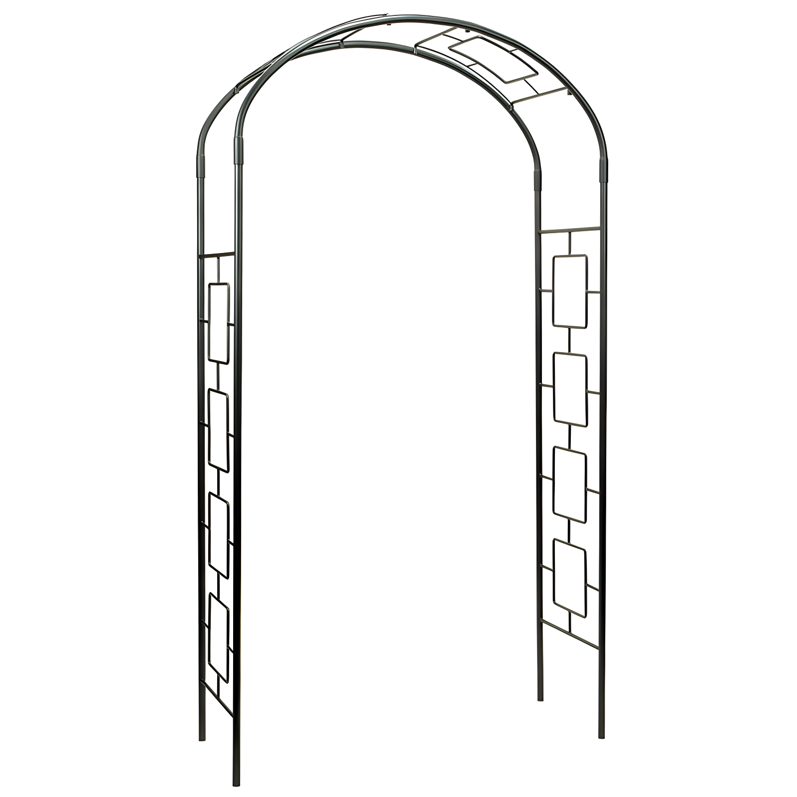 Nansi 55'' W x 21'' D Iron Arbor in Black