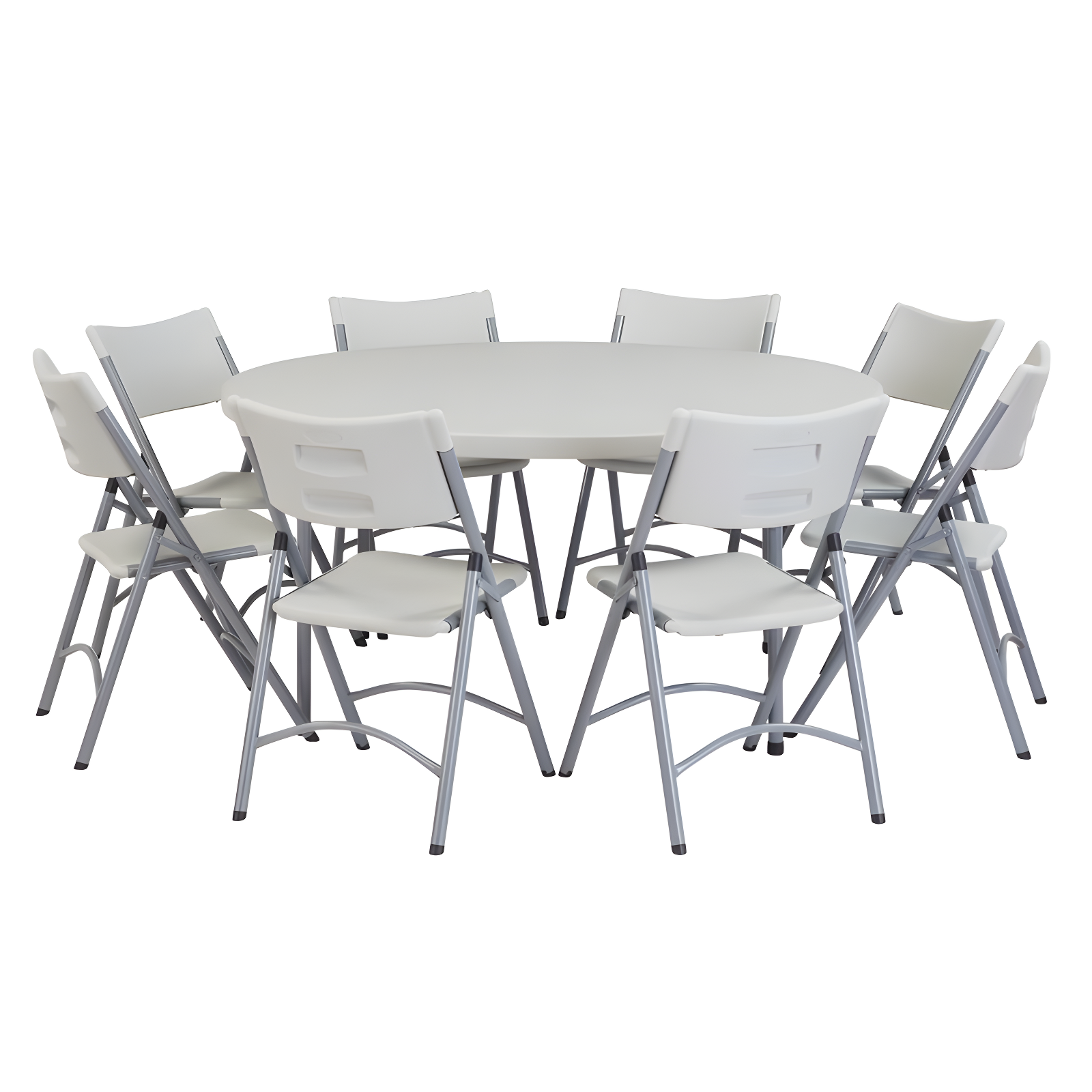 National Public Seating 60'' Circular Portable Banquet Table