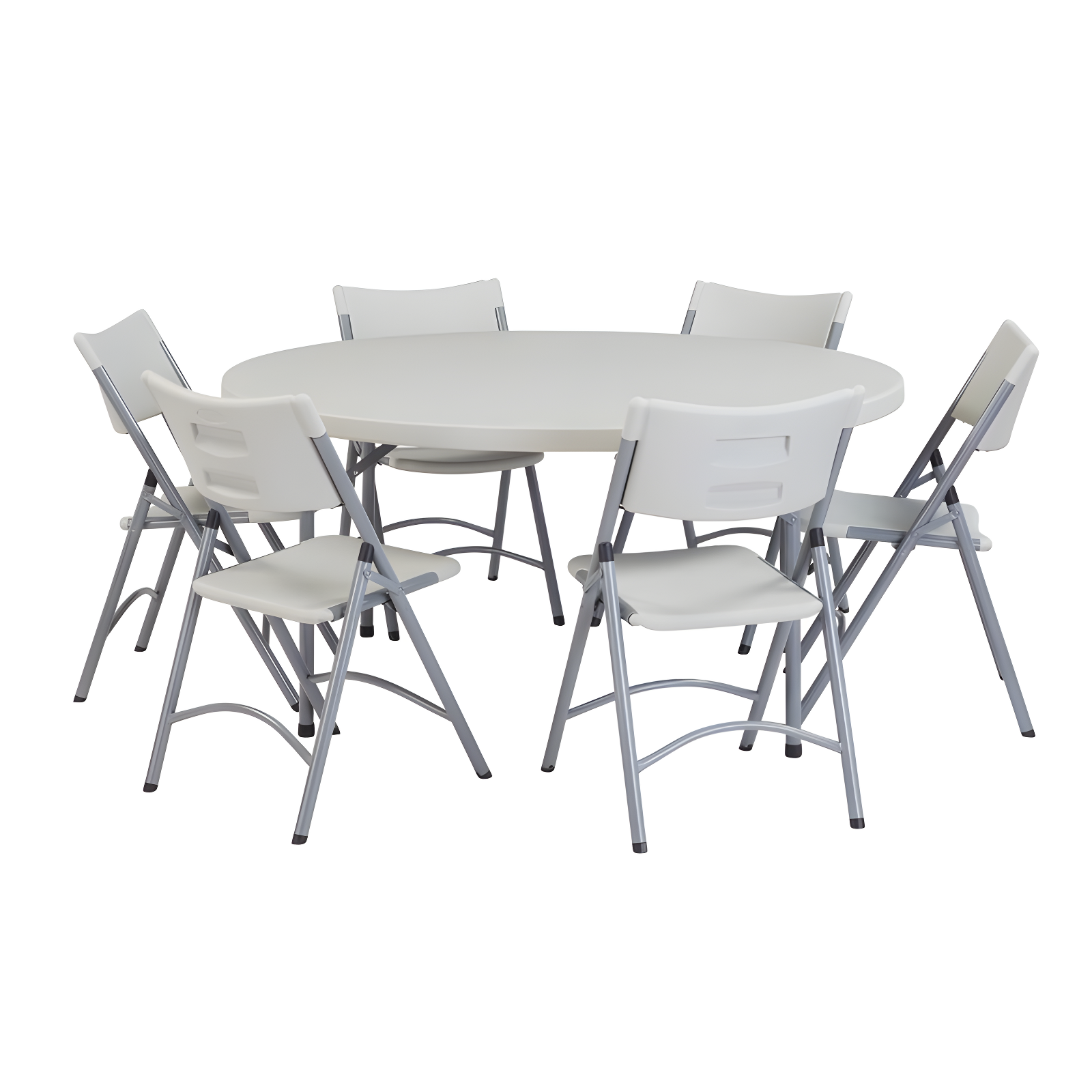 National Public Seating 60'' Circular Portable Banquet Table