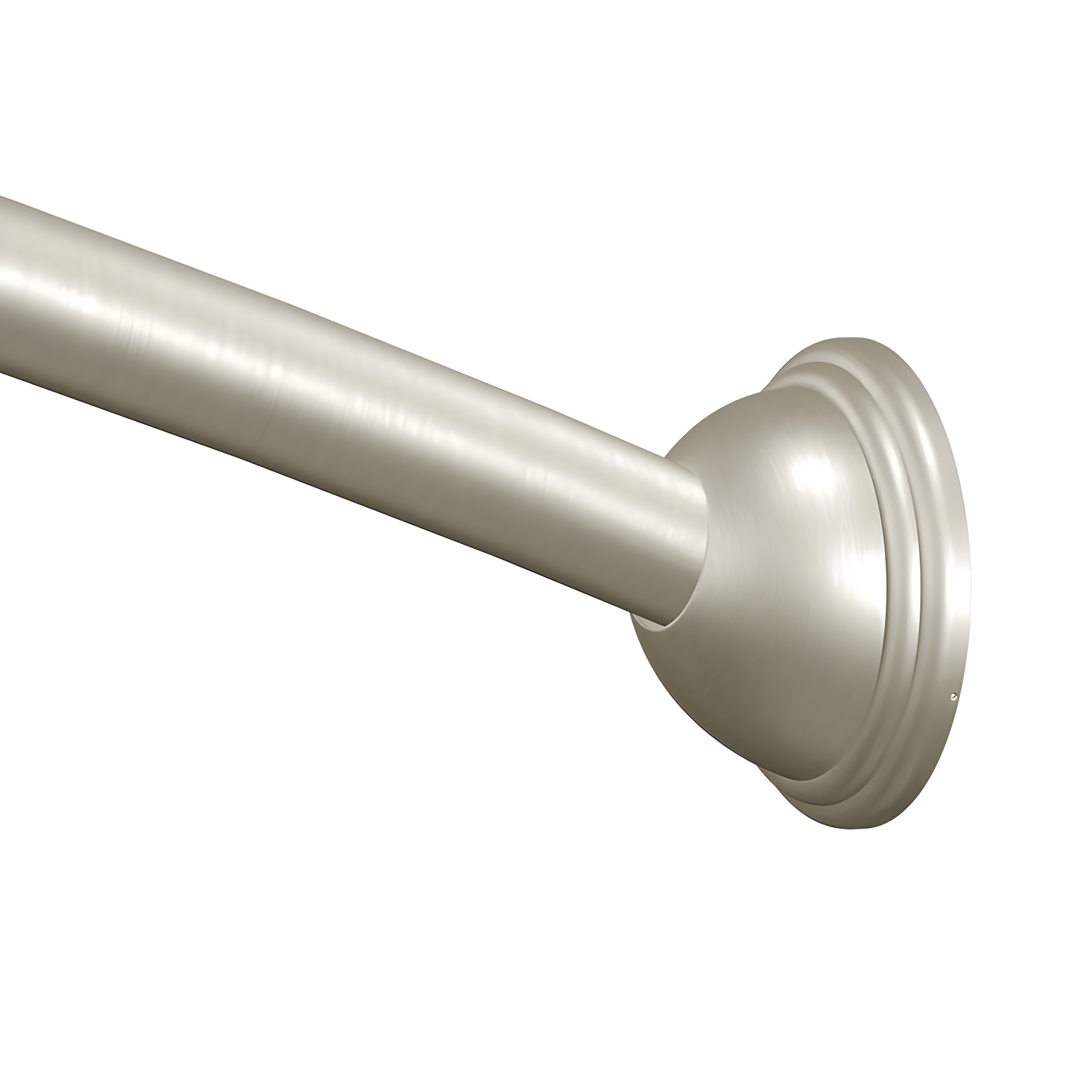 Moen 54-Inch to 72-Inch Adjustable Length Fixed Mount Single Curved Shower Curtain Rod