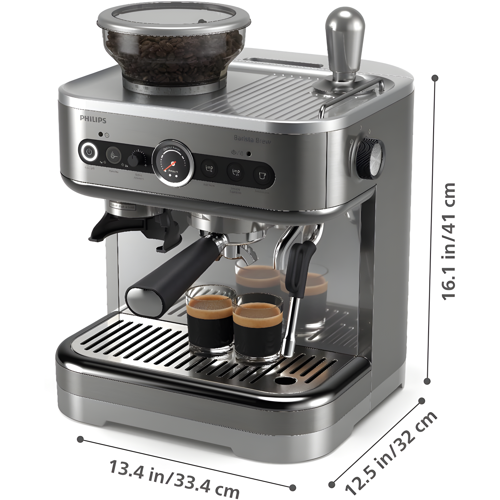Philips BaristaBrew Espresso Machine in Stainless Steel