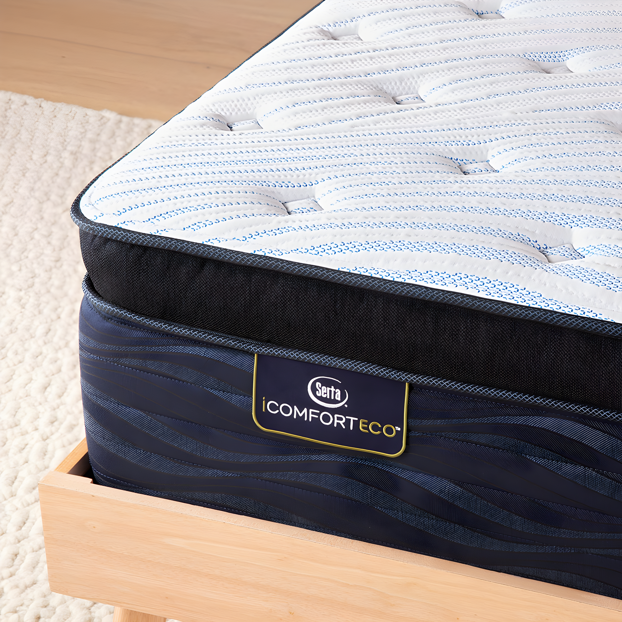 Serta iComfortECO Q35LTX 16.75" Hybrid Plush Pillow Top Mattress - Full - Hybrid; Fiberglass-Free