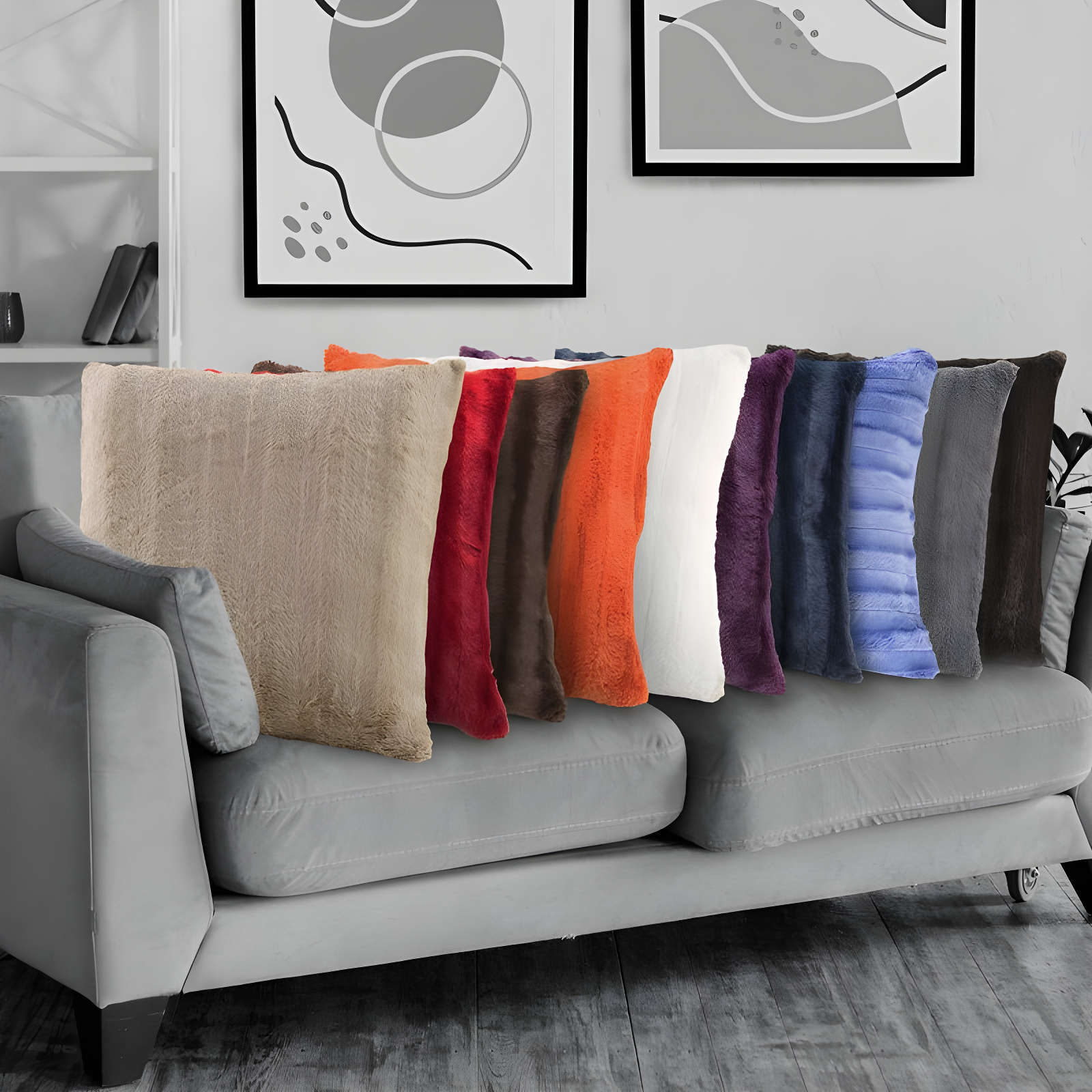 Cheer Collection FRBIN Square Pillow Cover & Insert (Set of 2)
