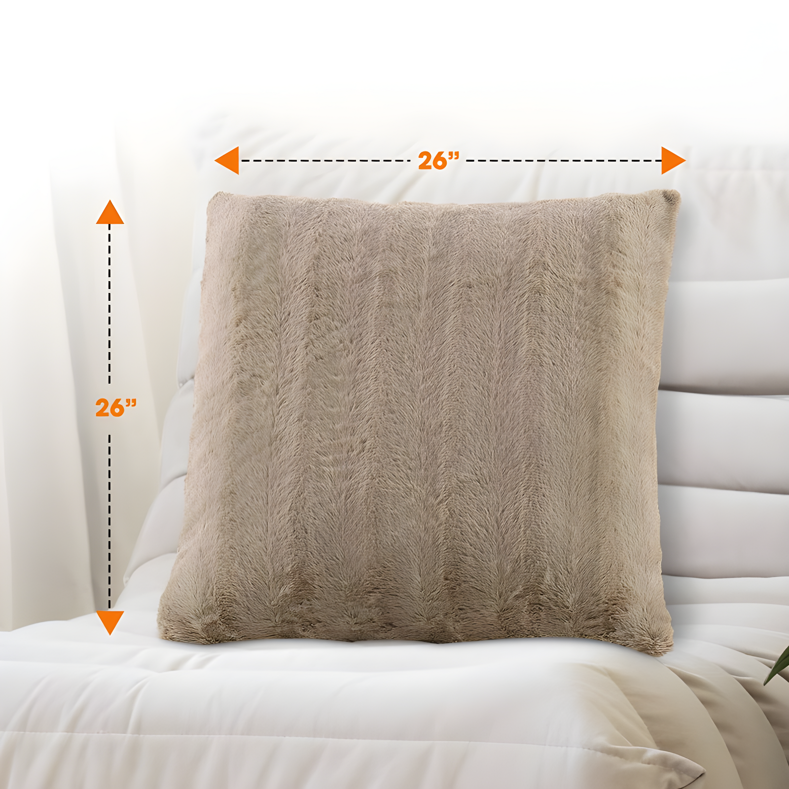 Cheer Collection FRBIN Square Pillow Cover & Insert (Set of 2)