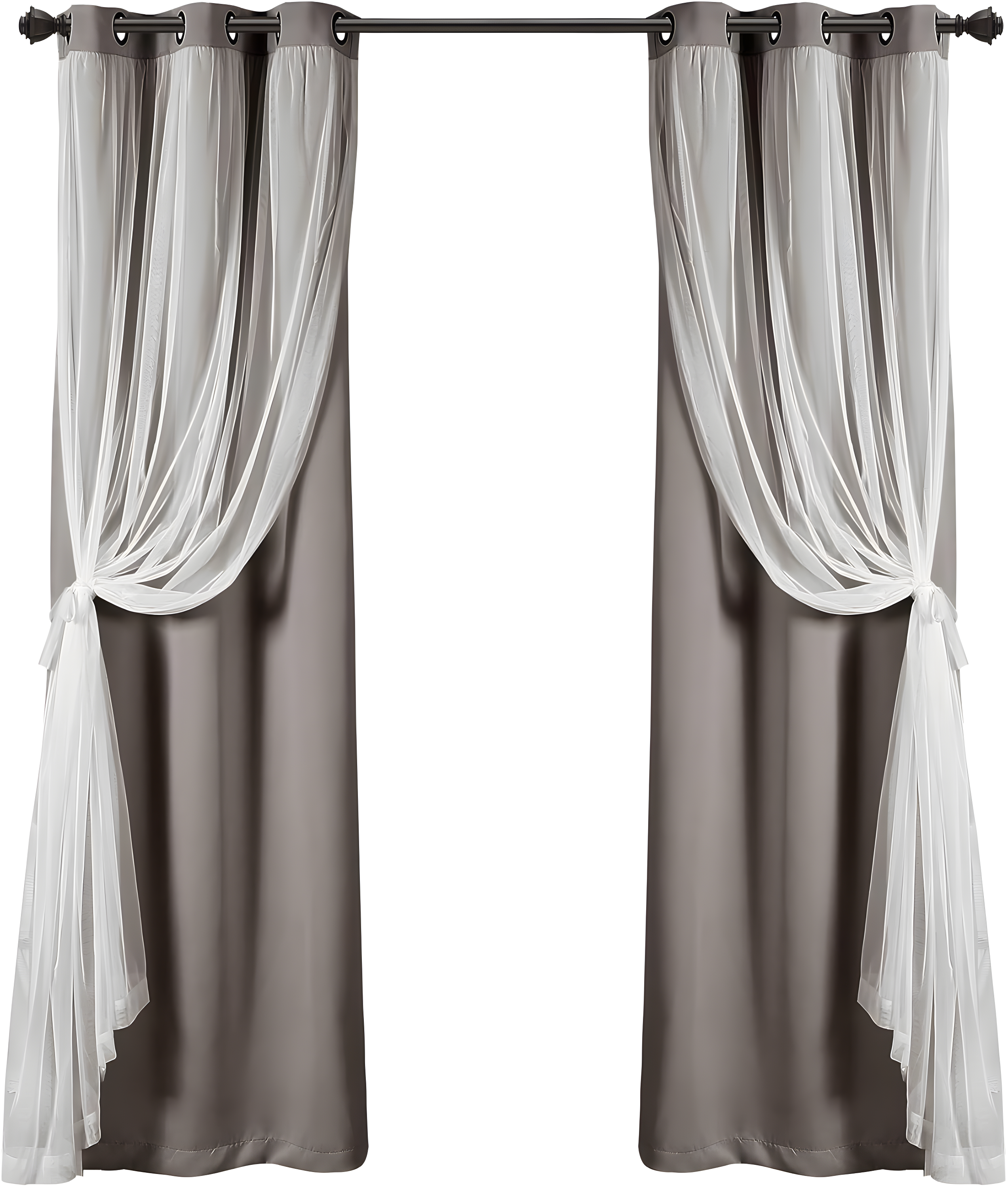 Lush Decor Polyester Blackout Curtain Pair (Set of 2)