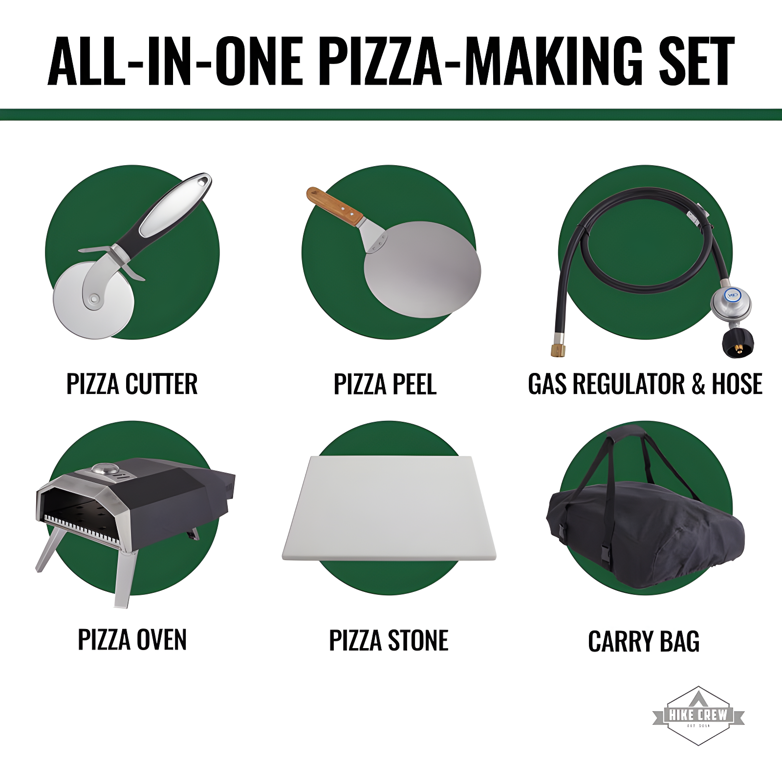 Hike Crew Stainless Steel Free Standing Pizza Oven