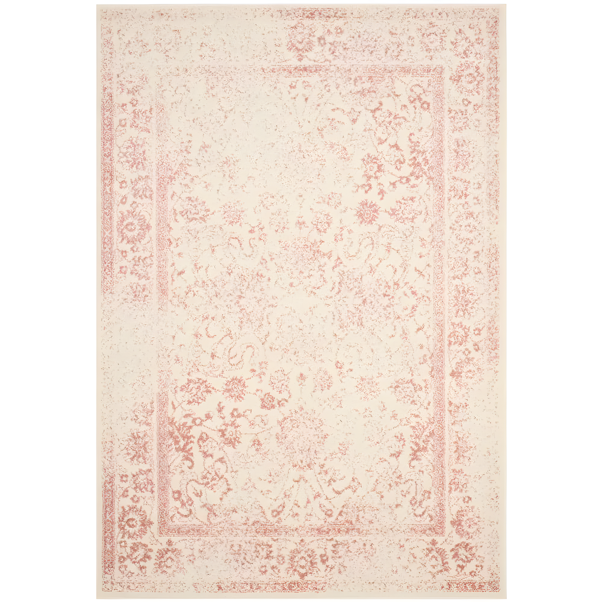 Adirondack ADR109 Machine Made Indoor Area Rug - Ivory/Rose - 6'x9' - Safavieh