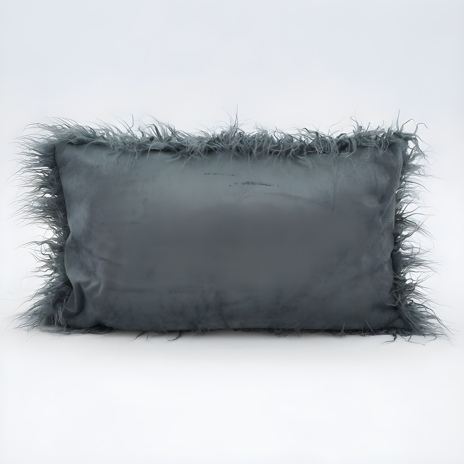 Saro Faux Mongolian Collection Faux Fur Throw Pillow