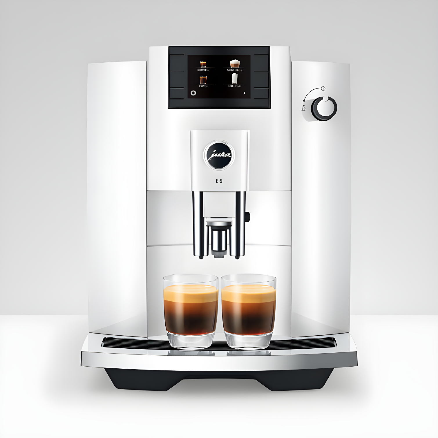 JURA ® E6 Piano White Espresso Machine
