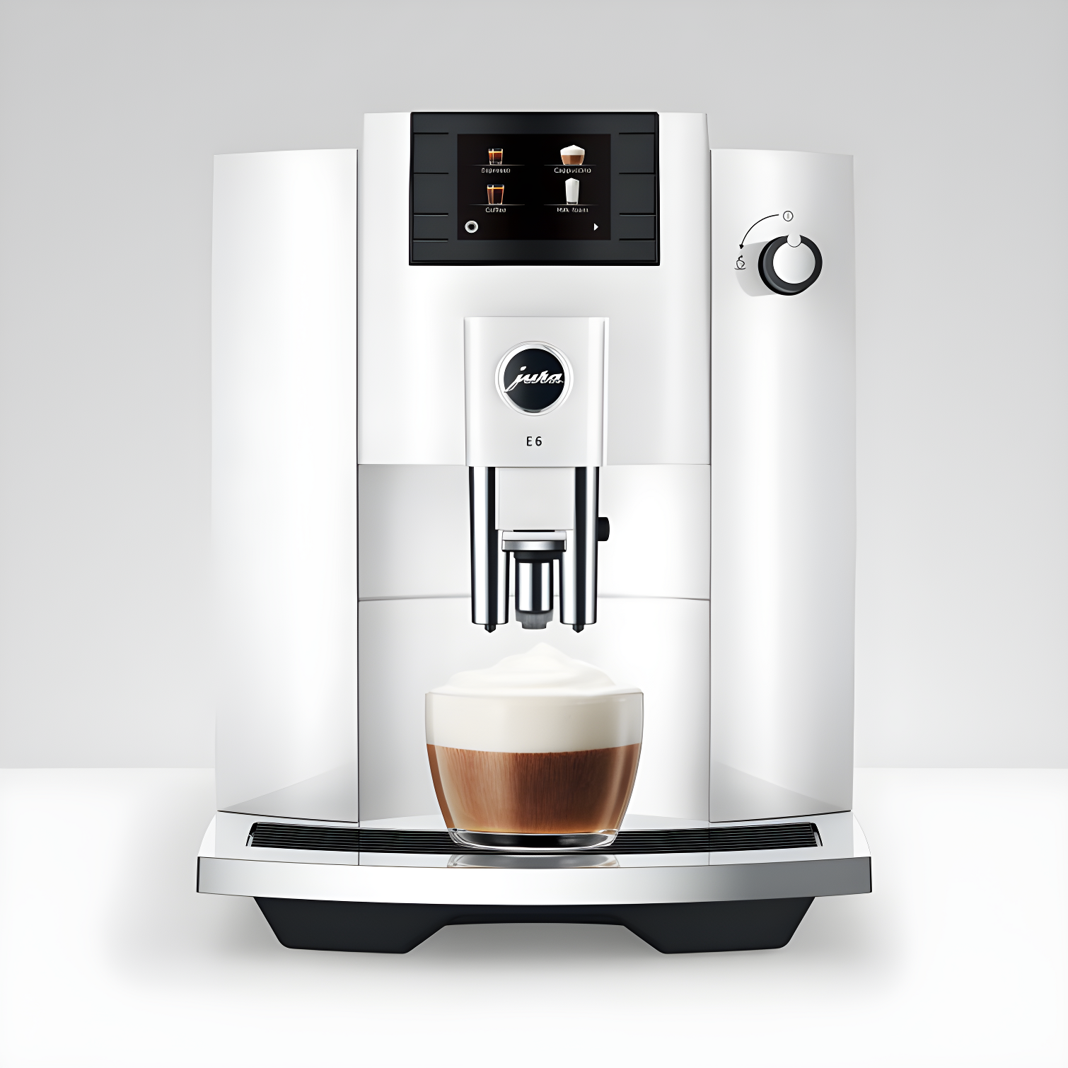 JURA ® E6 Piano White Espresso Machine