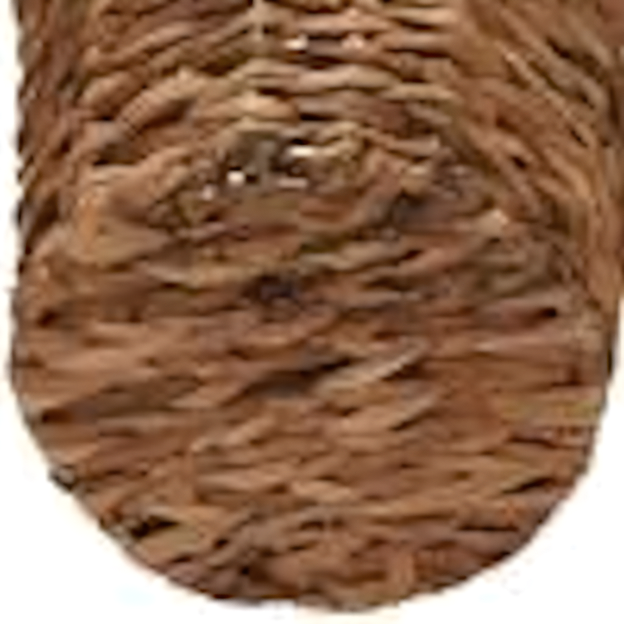 Wicker Waste Basket, Woven Leaf Basket with Wire Frame