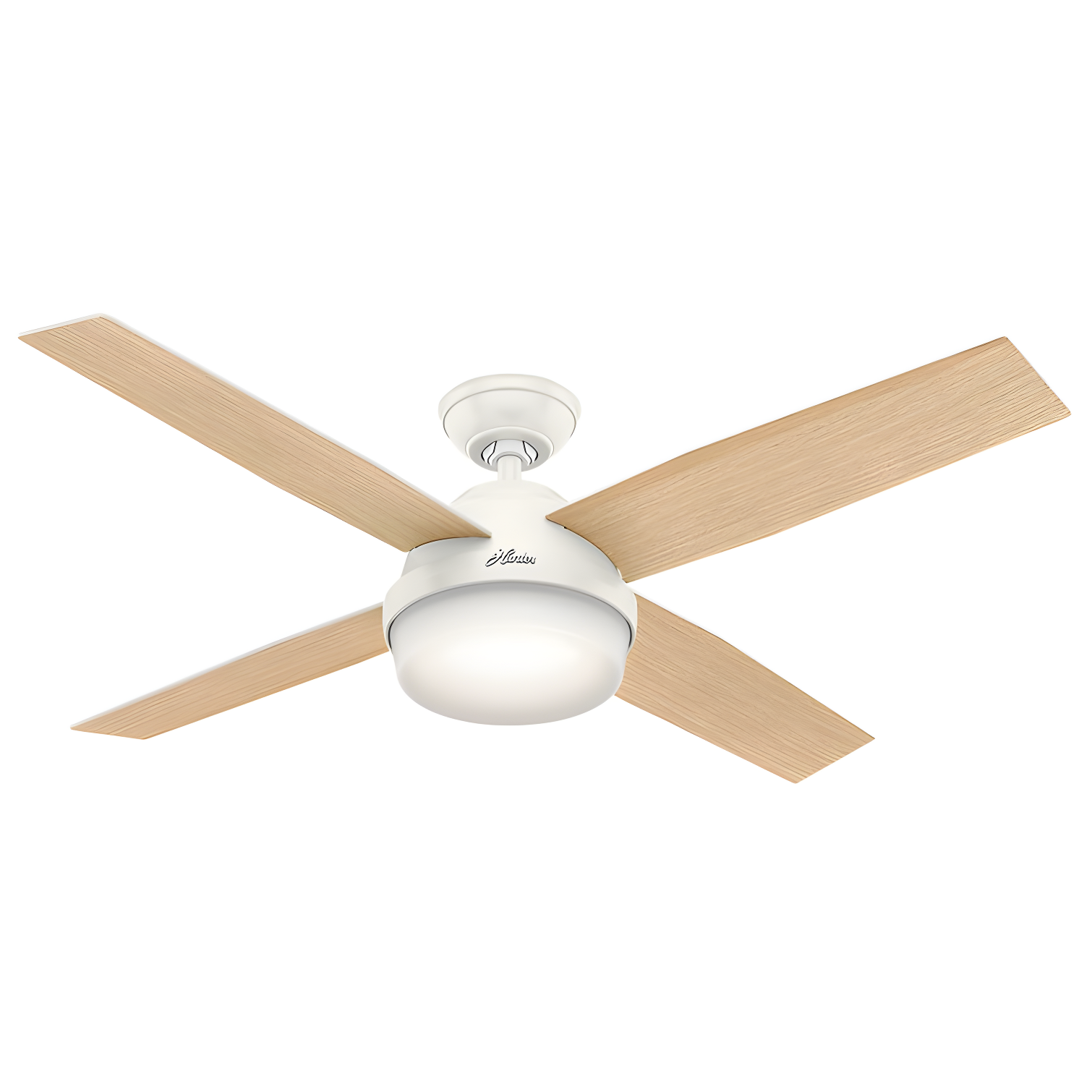 Dempsey 52" 4 - Blade Contemporary Indoor Ceiling Fan with Lights and Remote