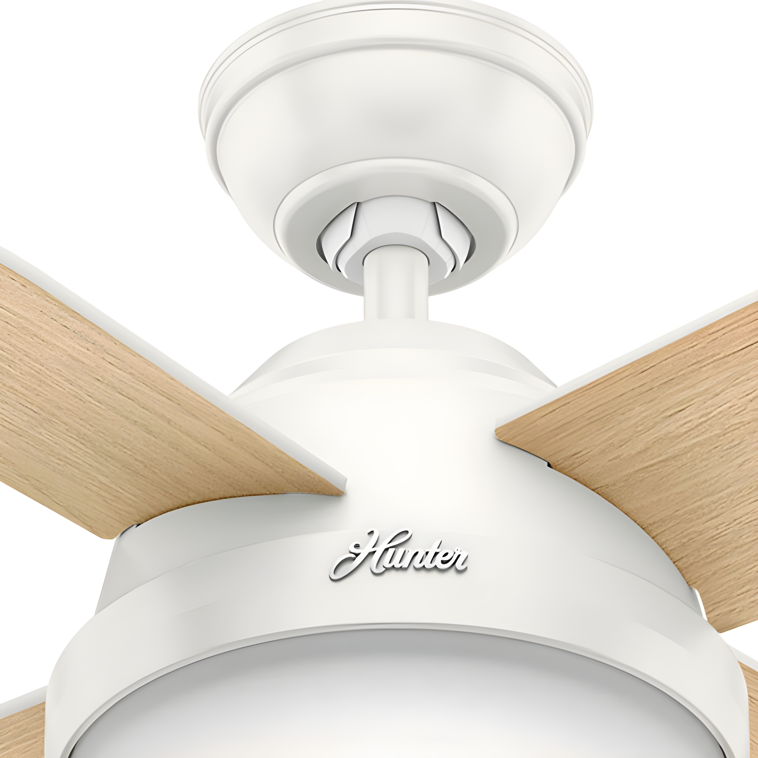 Dempsey 52" 4 - Blade Contemporary Indoor Ceiling Fan with Lights and Remote