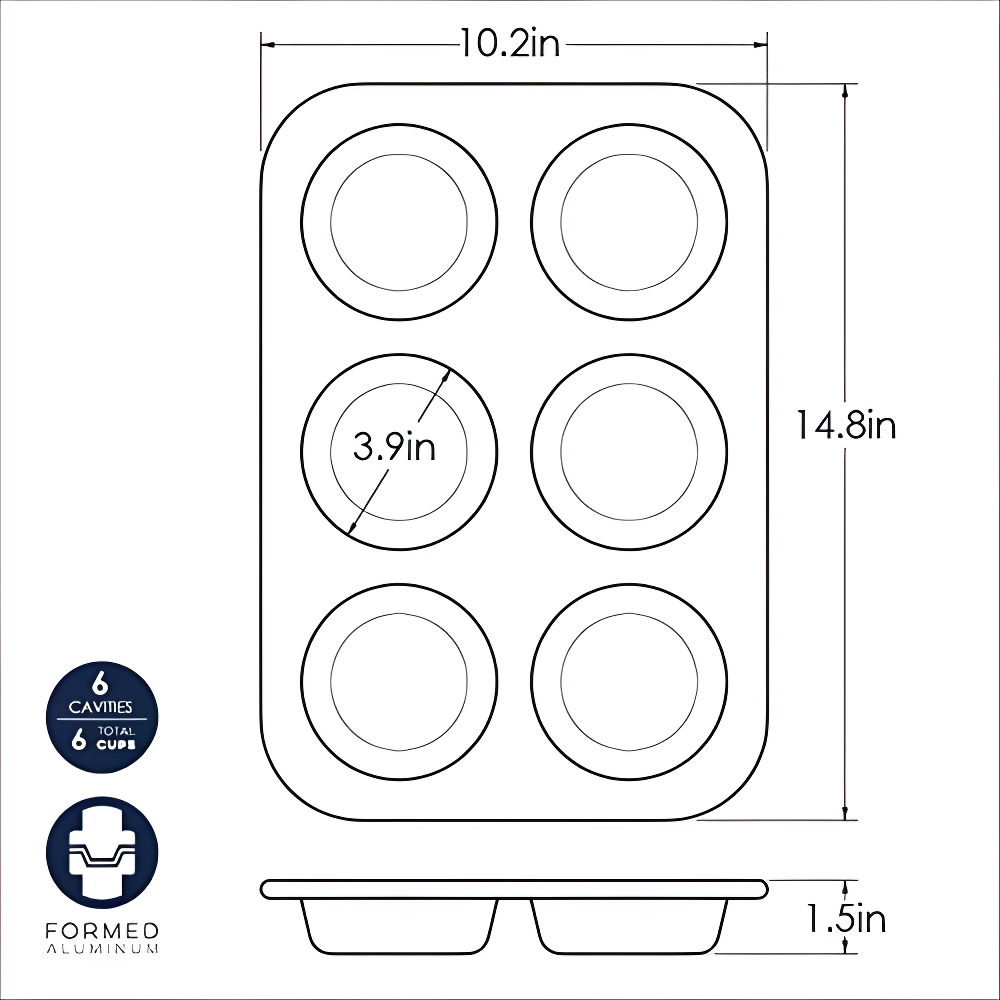 Nordic Ware Jumbo Coffee Shop Muffin Pan