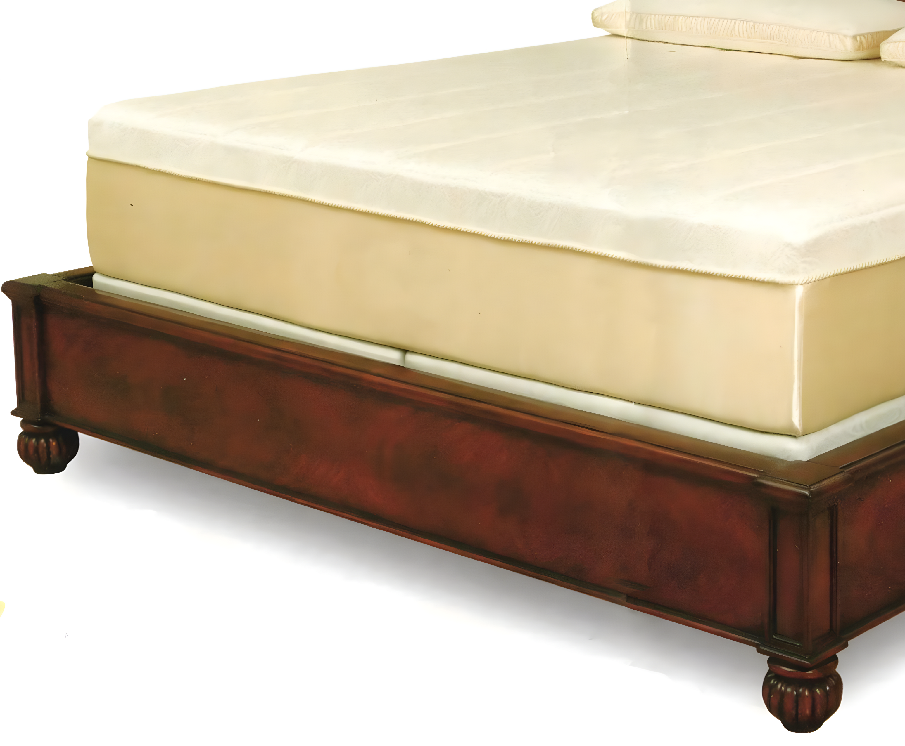 6 in x 4 in Solid Hardwood Round Bun Foot - 1 Piece