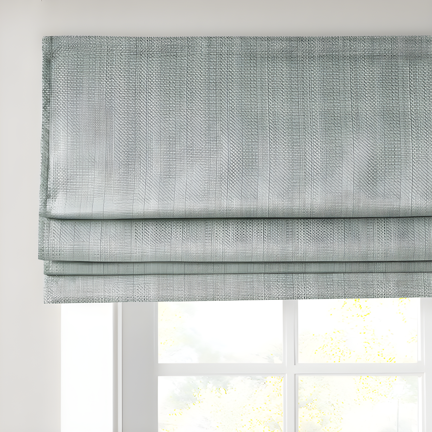 Galen Basketweave Cordless Room Darkening Single Roman Shade
