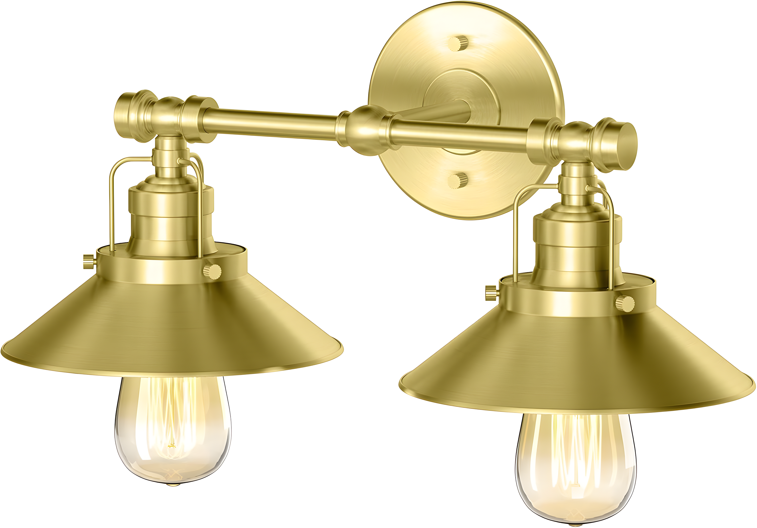 Gatco Farmhouse Wall Mount 2-Light Fixture | Double Wall Metal Sconce