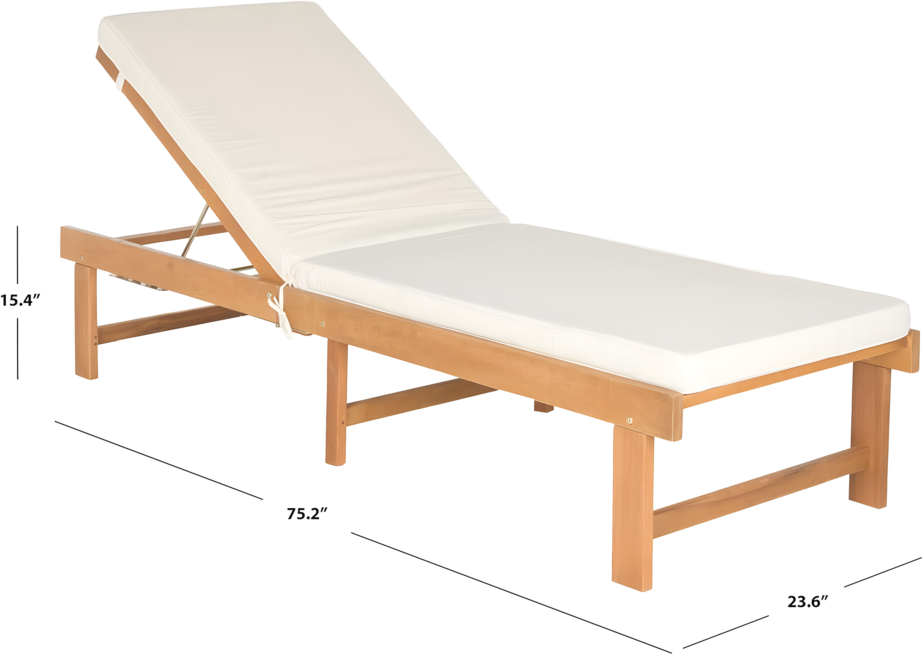 Inglewood Lounge Chair - Outdoor - PAT6723 - Natural/Beige -Safavieh