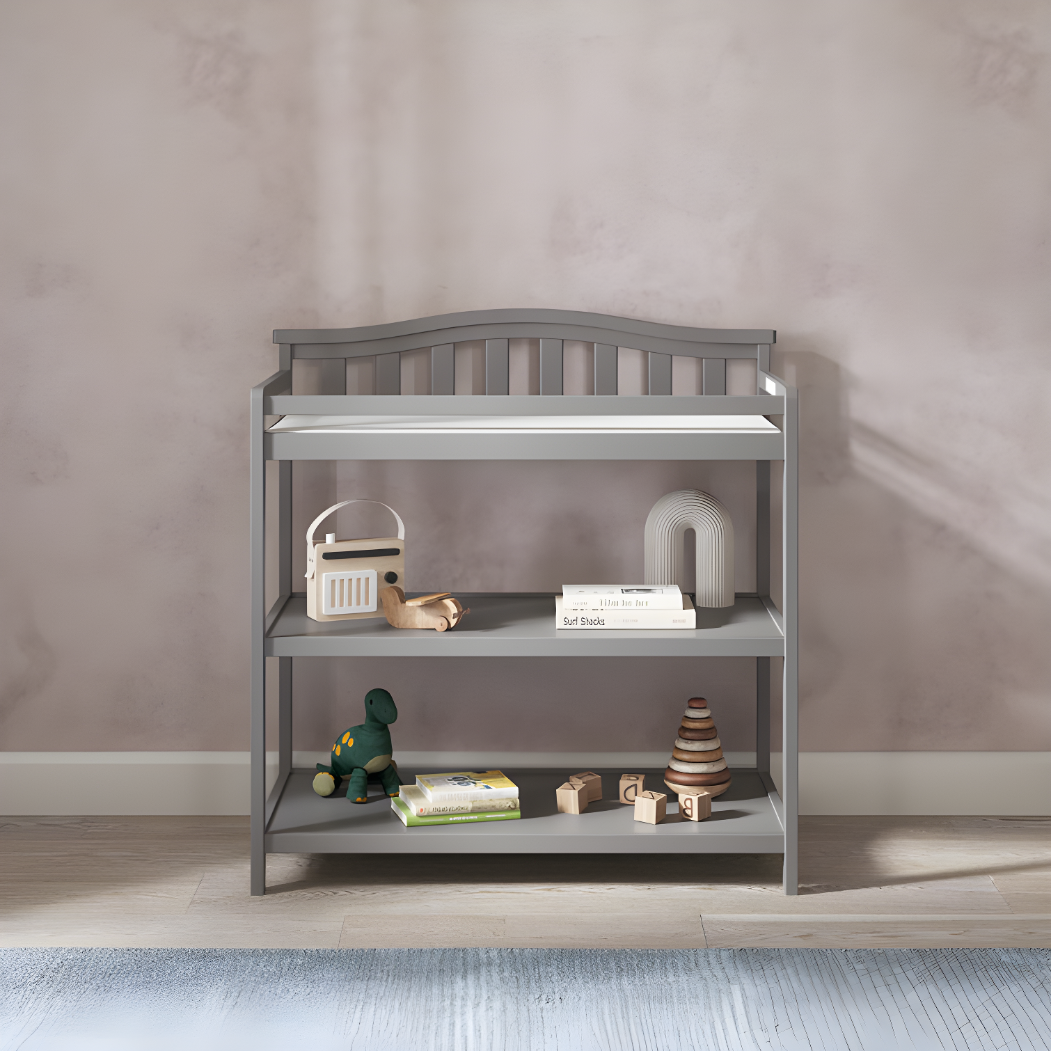 Camden Child Craft Arch Top Changing Table with Pad