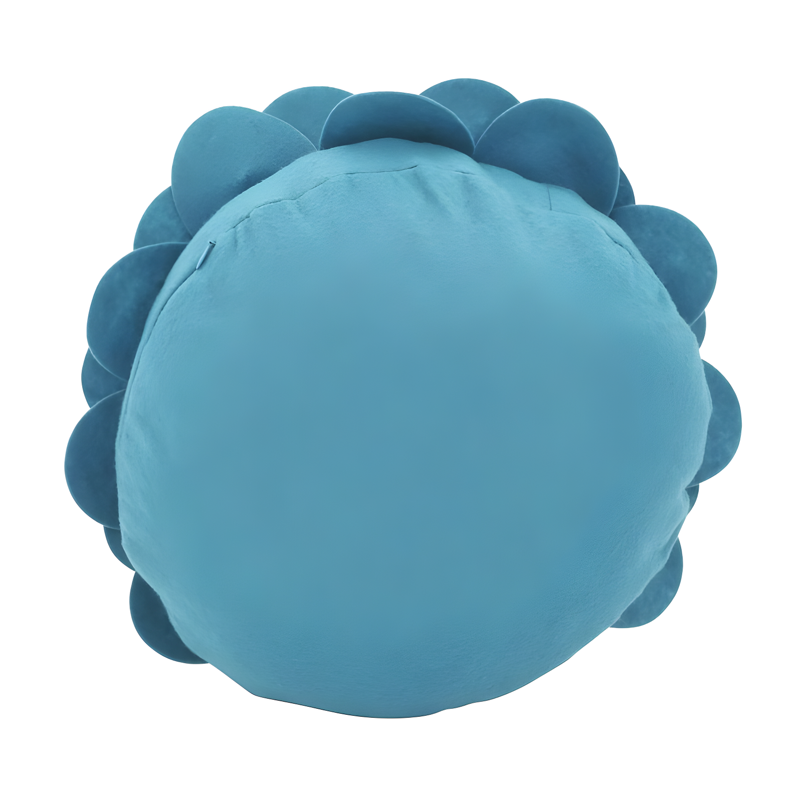 Flower Appliqued Felt Throw Pillow