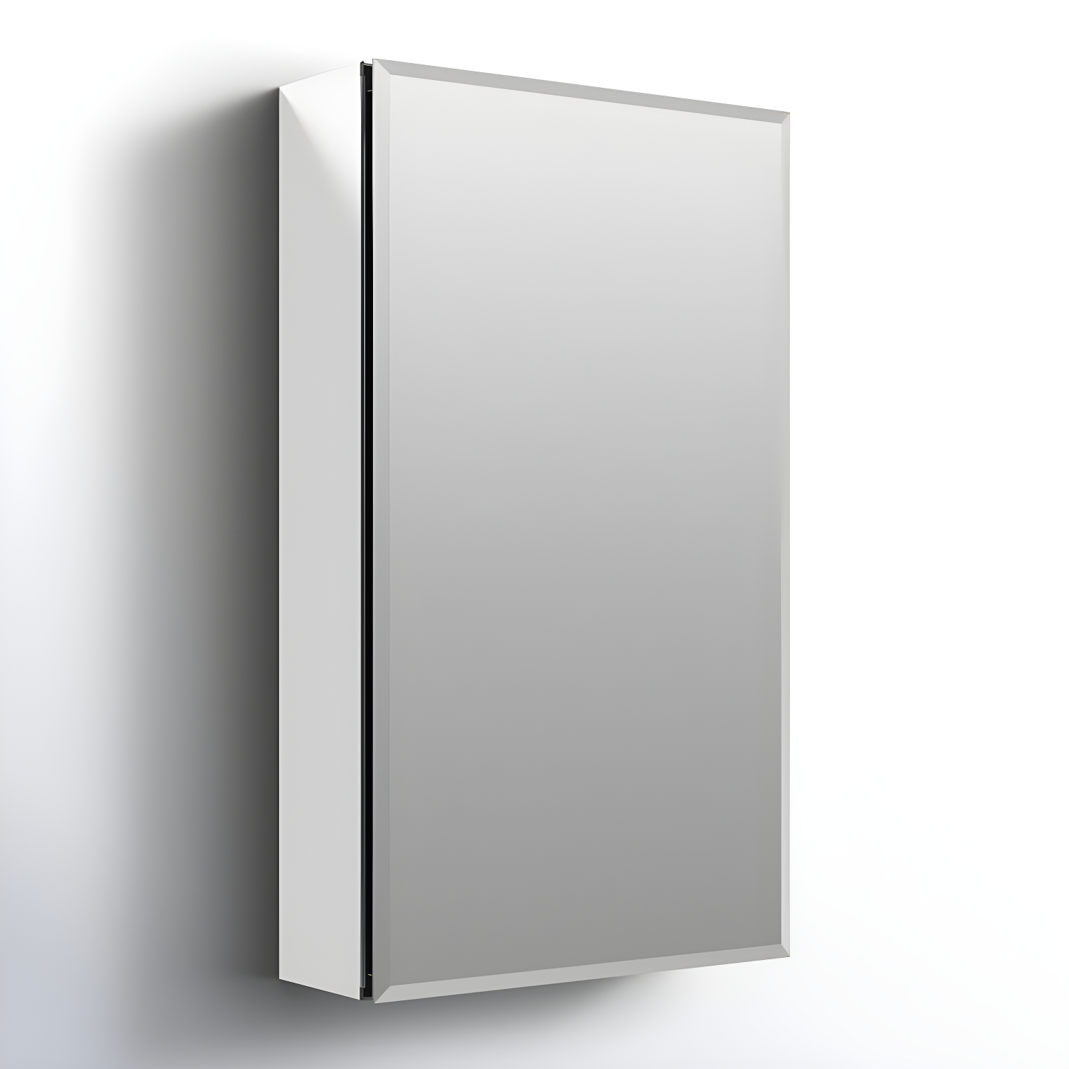CLC Recessed or Surface Mount Frameless Aluminum Medicine Cabinet Adjustable Shelves